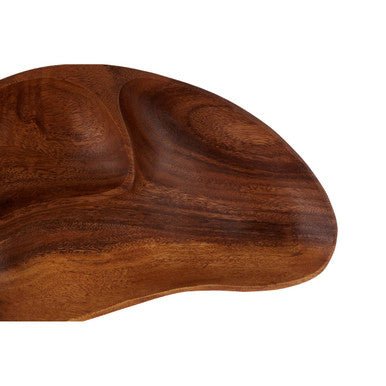 Kora Acacia Two Section Bean Shaped Dish - Image 10