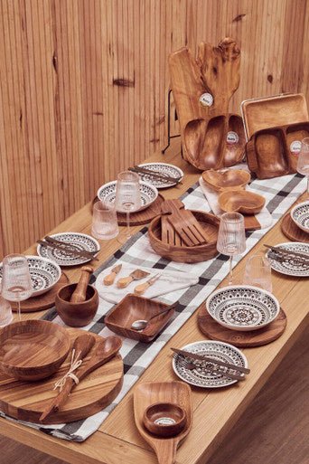 Kora Acacia Wood Large Square Platter - Image 11