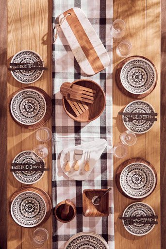 Kora Acacia Wood Large Square Platter - Image 8