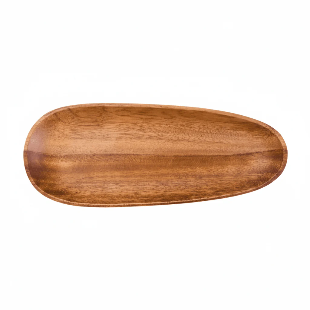 Kora Acacia Wood Medium Oval Serving Dish - Image 3