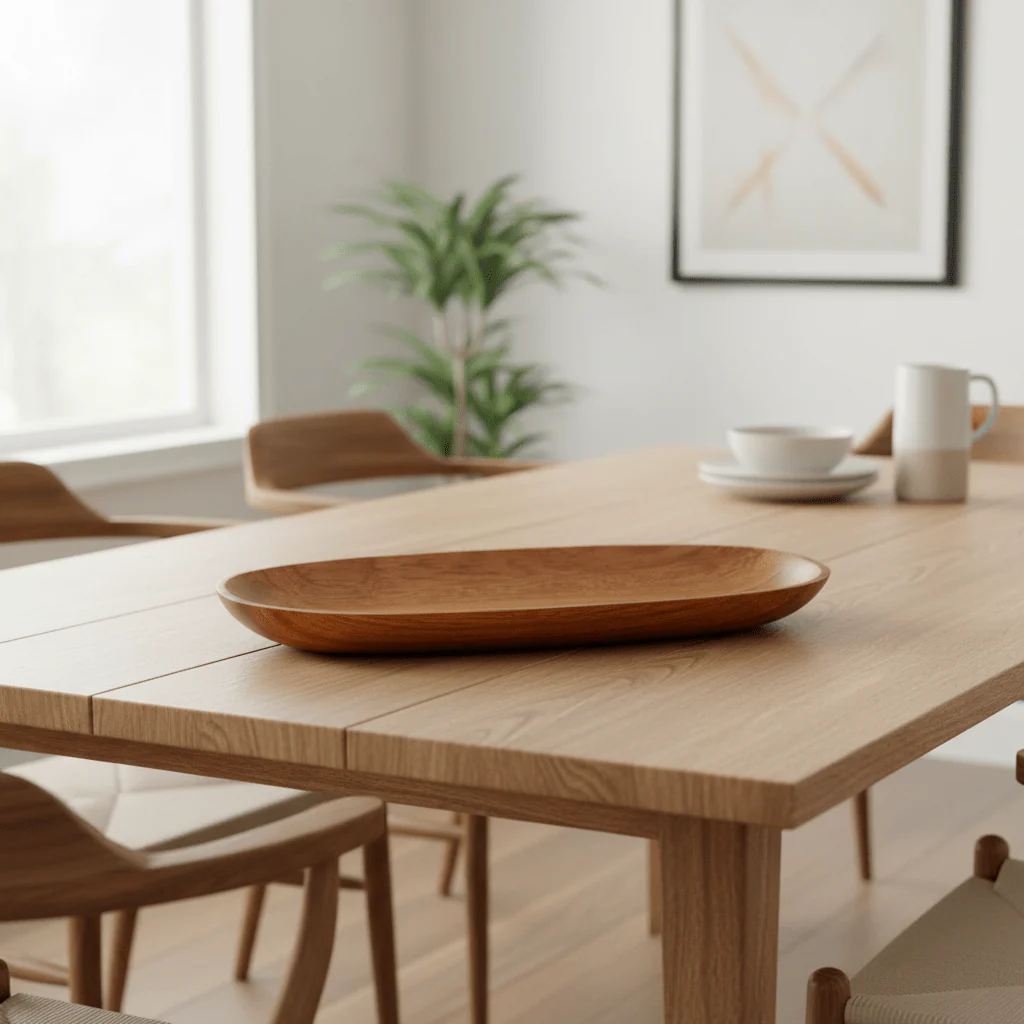 Kora Acacia Wood Medium Oval Serving Dish - Image 4