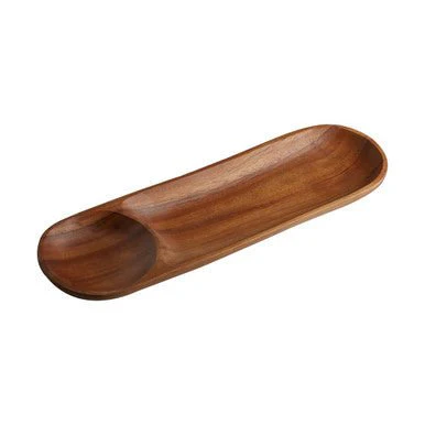 Kora Acacia Wood Oval Chip And Dip Tray - Image 10