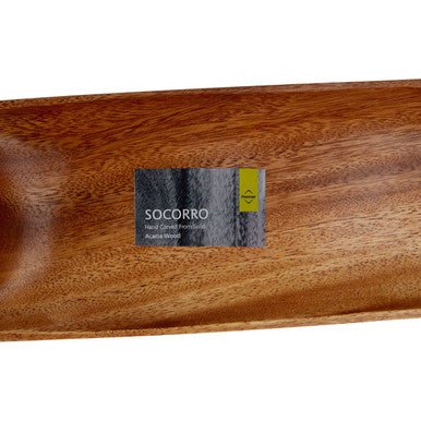 Kora Acacia Wood Oval Chip And Dip Tray - Image 9