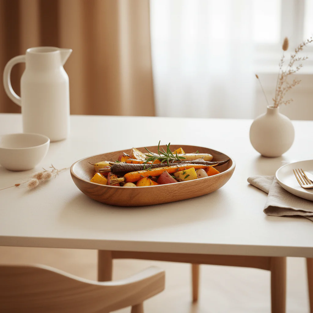 Kora Acacia Wood Oval Serving Dish - Image 3