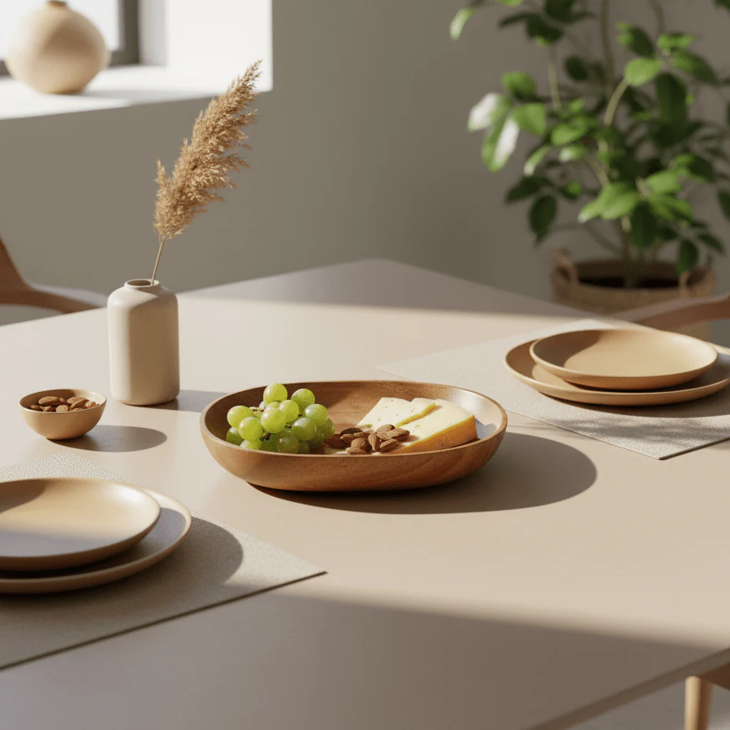 Kora Acacia Wood Oval Serving Dish - Image 4