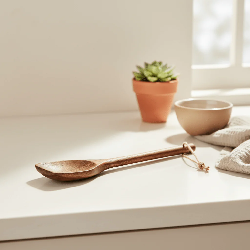 Kora Acacia Wood Solid Spoon - Image 3