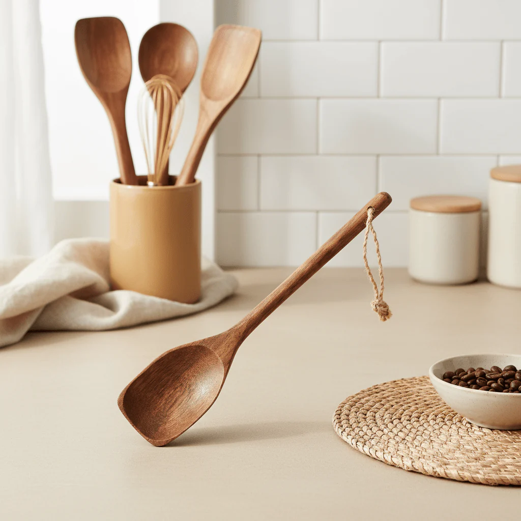 Kora Acacia Wood Solid Spoon - Image 4