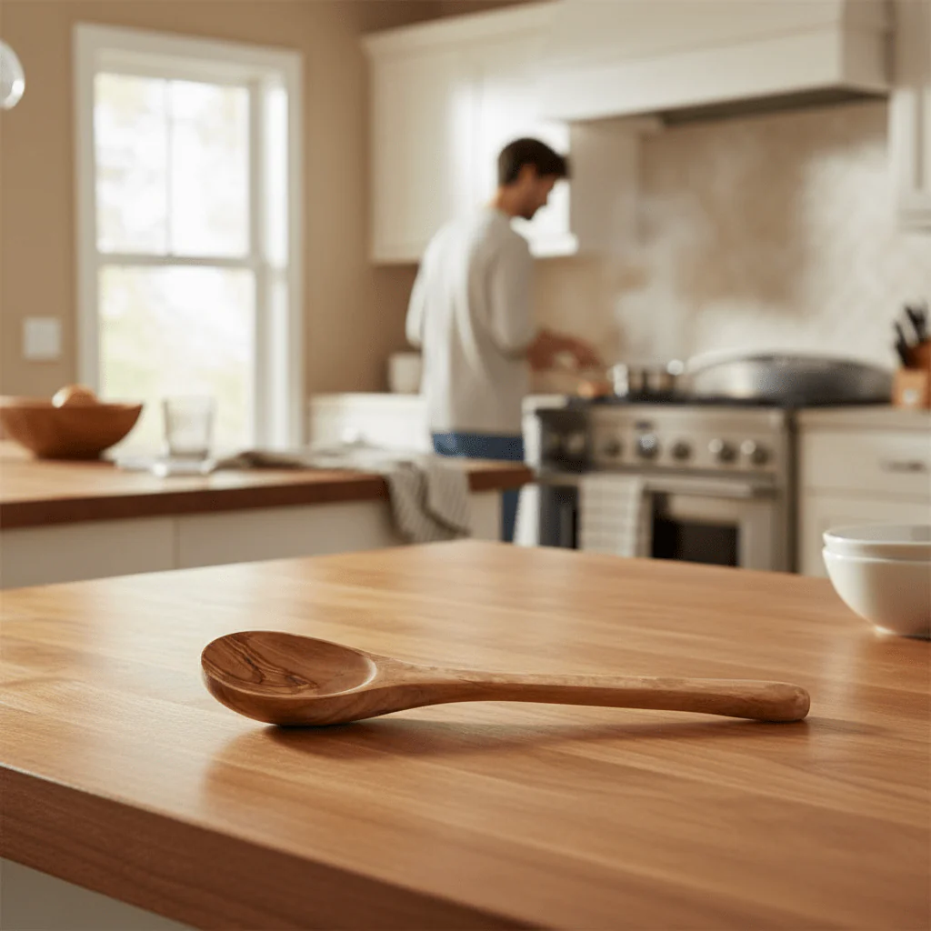 Kora Olive Wood Large Spoon - Image 2