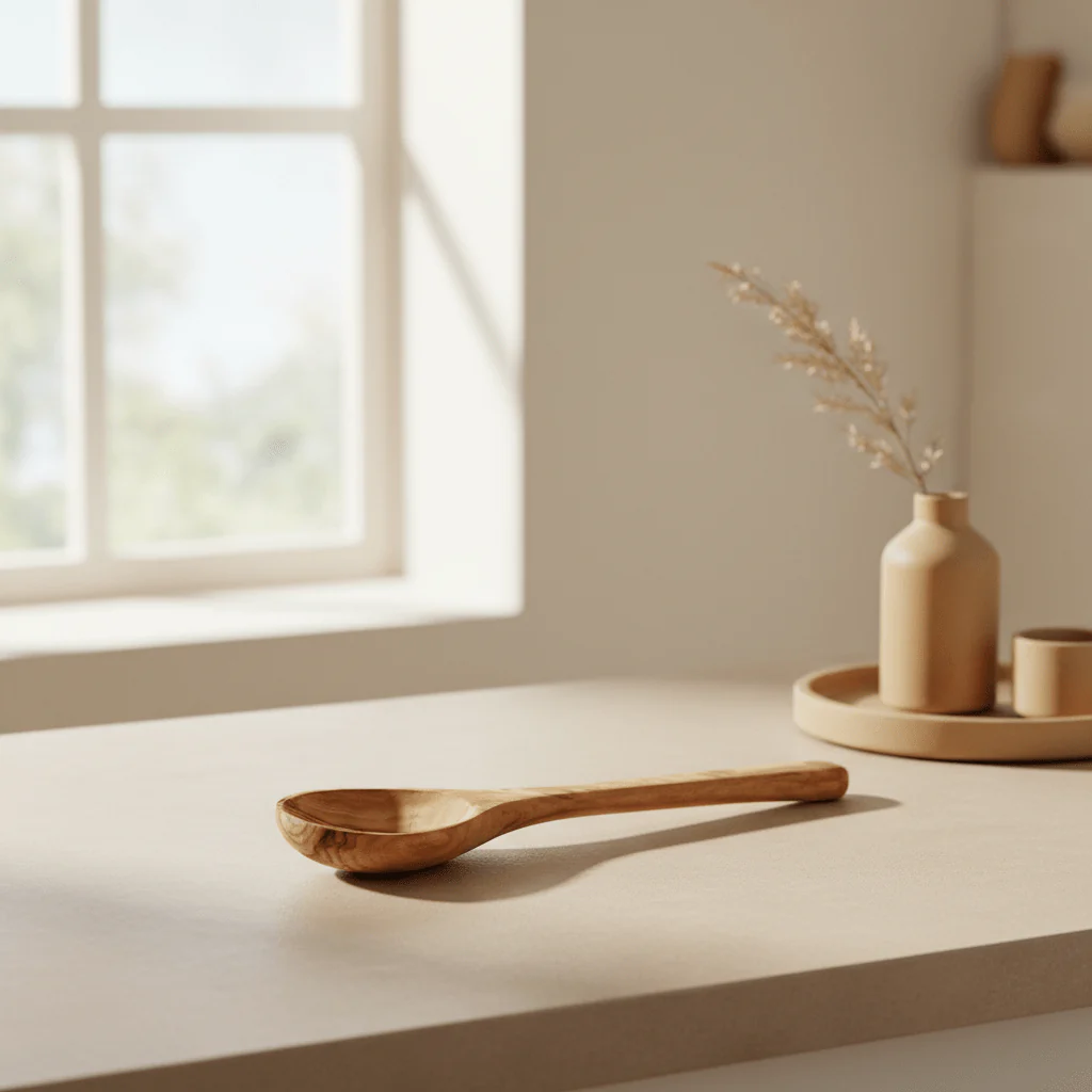 Kora Olive Wood Large Spoon - Image 4