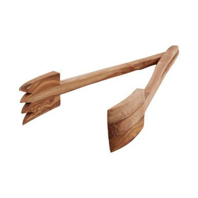 Kora Olive Wood Serving Tongs - Image 10