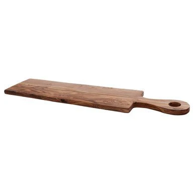 Kora Rectangular Paddle Serving Board in Olive Wood - Image 5