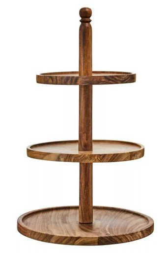 Kora Sheesham Wood Three Tier Cake Stand - Image 5