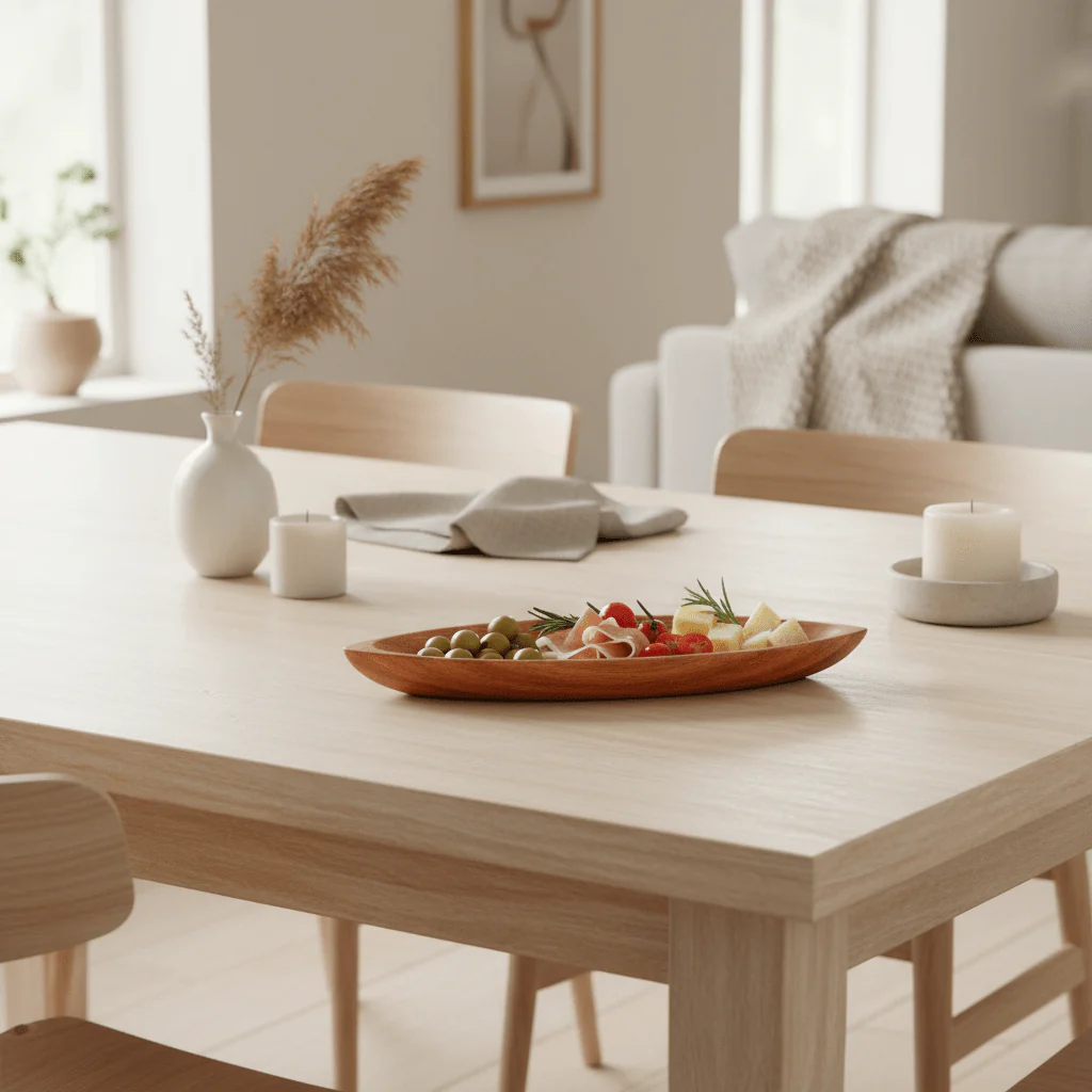 Kora Small Leaf Dish In Acacia Wood - Image 3