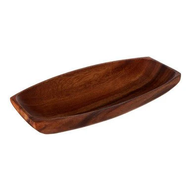 Kora Small Oblong Platter Dish In Acacia Wood - Image 8