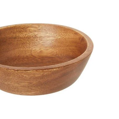 Kora Small Round Bowl In Acacia Wood - Image 14