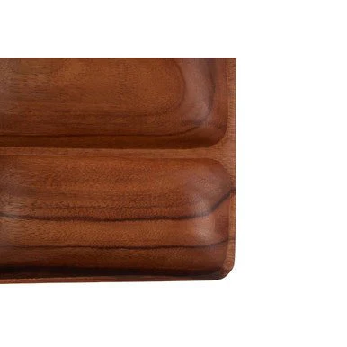 Kora Three Section Serving Dish In Acacia Wood - Image 7