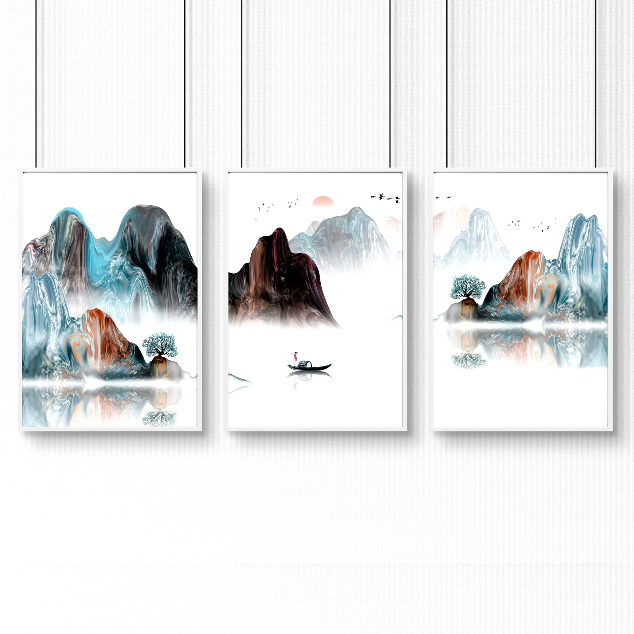 Landscape art | set of 3 wall art prints for office - Image 11