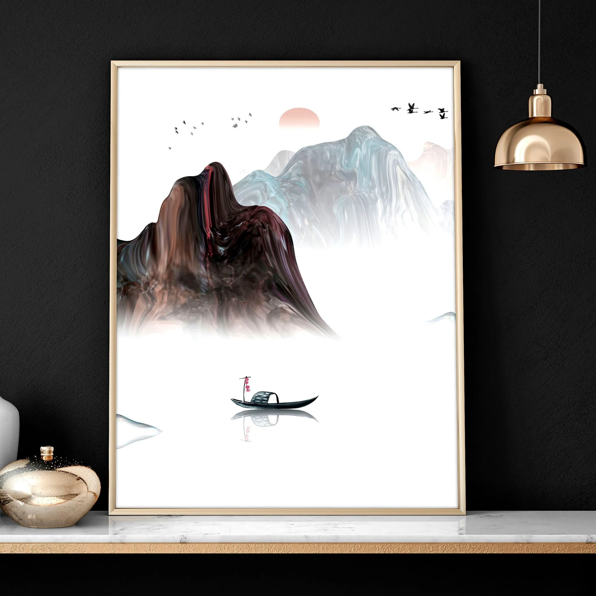 Landscape art | set of 3 wall art prints for office - Image 5