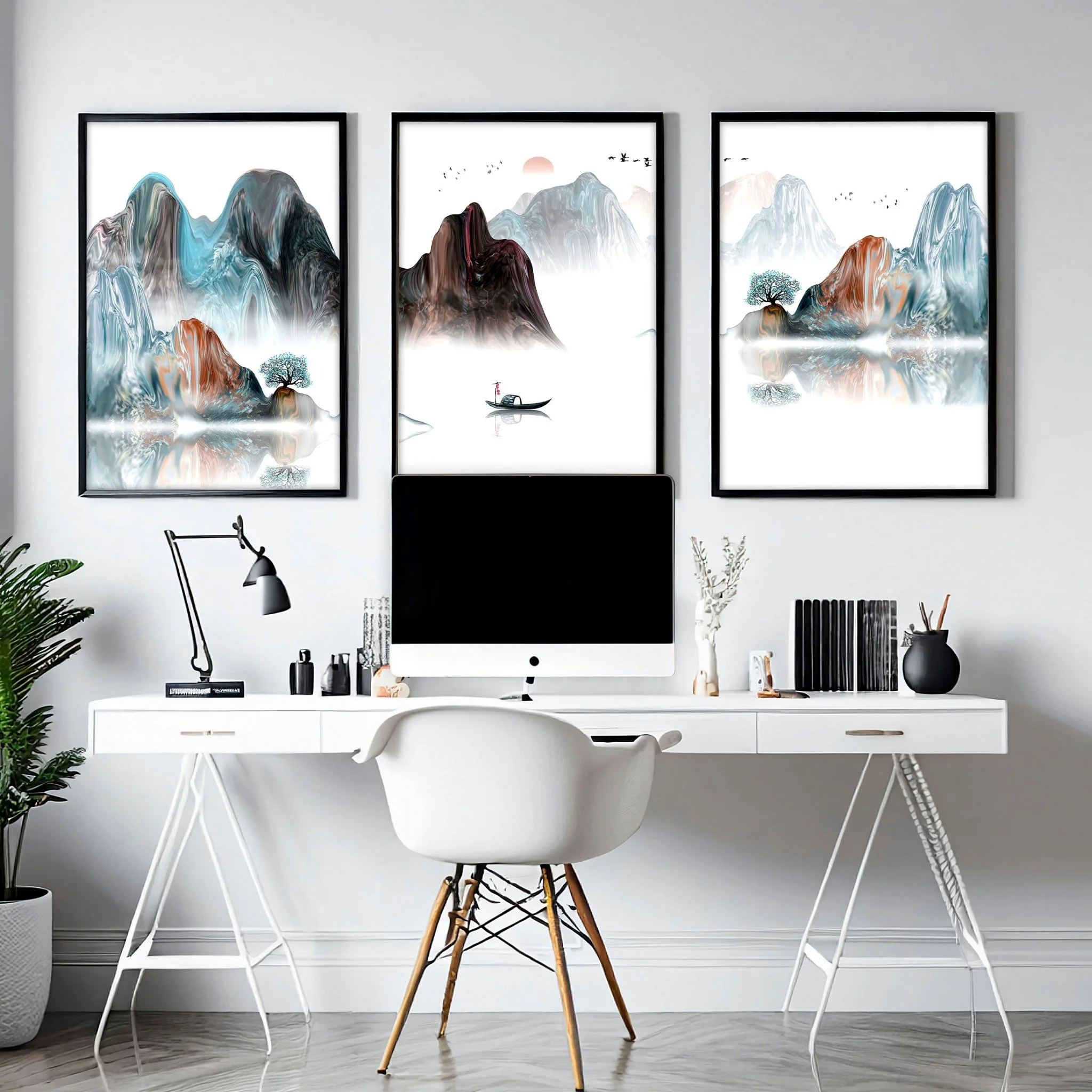 Landscape art | set of 3 wall art prints for office - Image 7