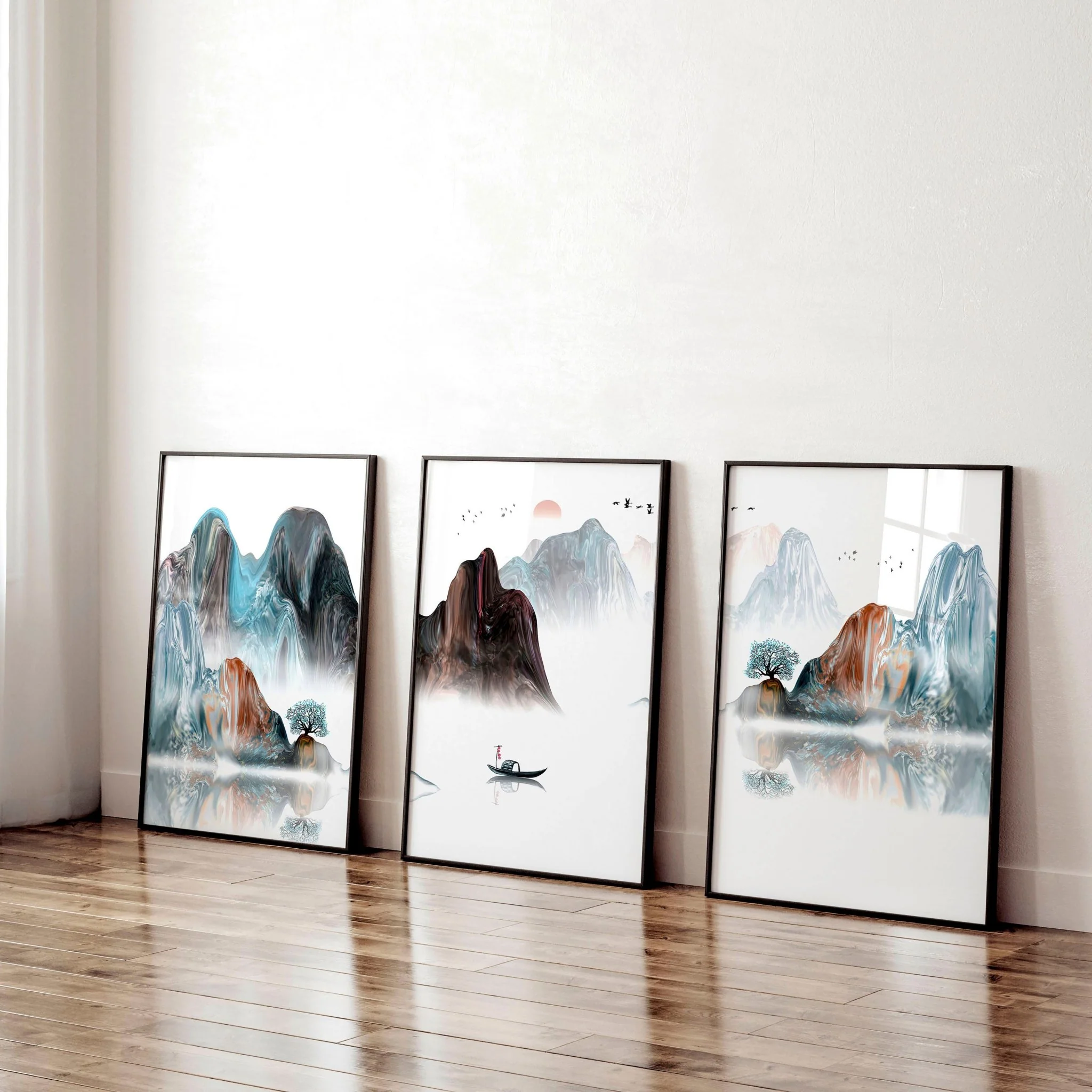 Landscape art | set of 3 wall art prints for office - Image 8