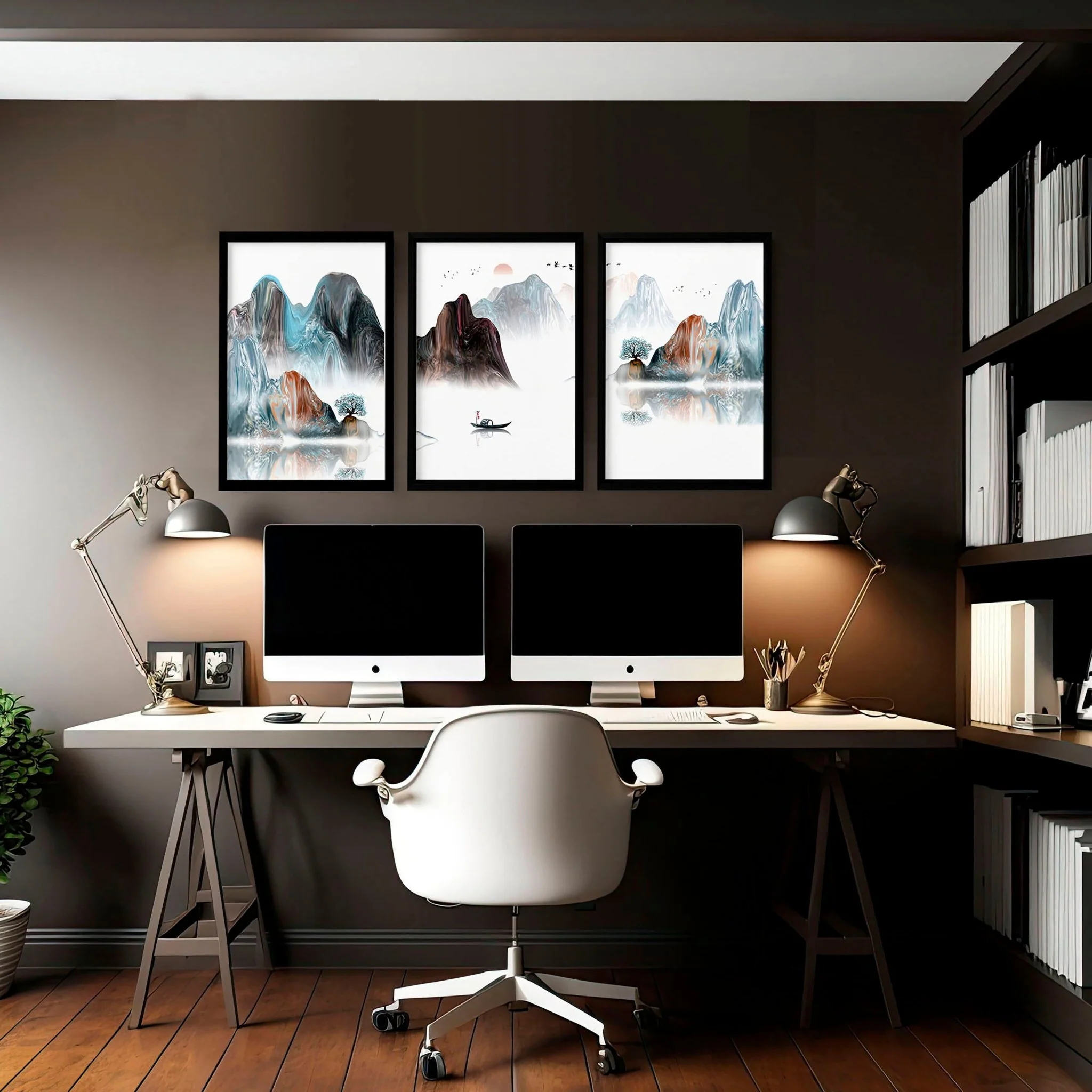 Landscape art | set of 3 wall art prints for office - Image 9