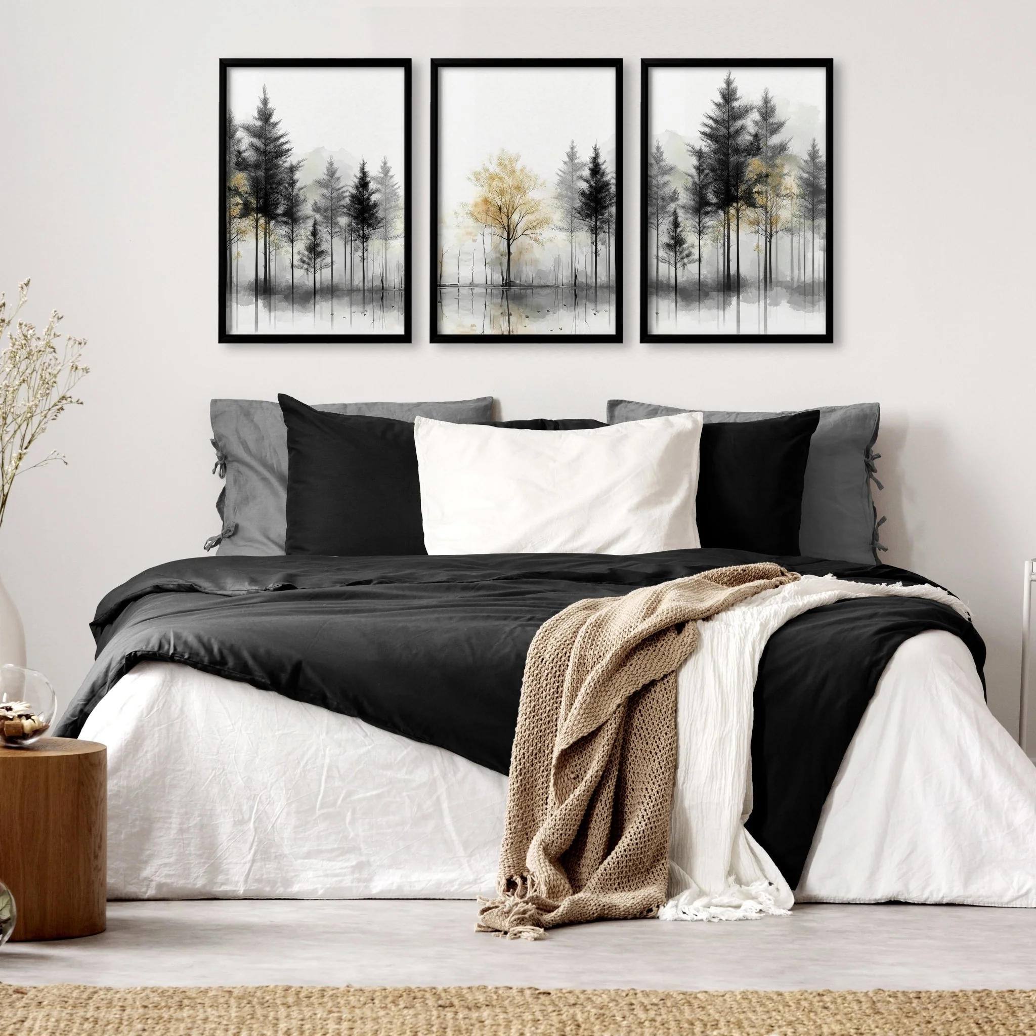 Landscape Canvas Wall Art | Set of 3 Asian Inspired Wall art Prints - Image 2
