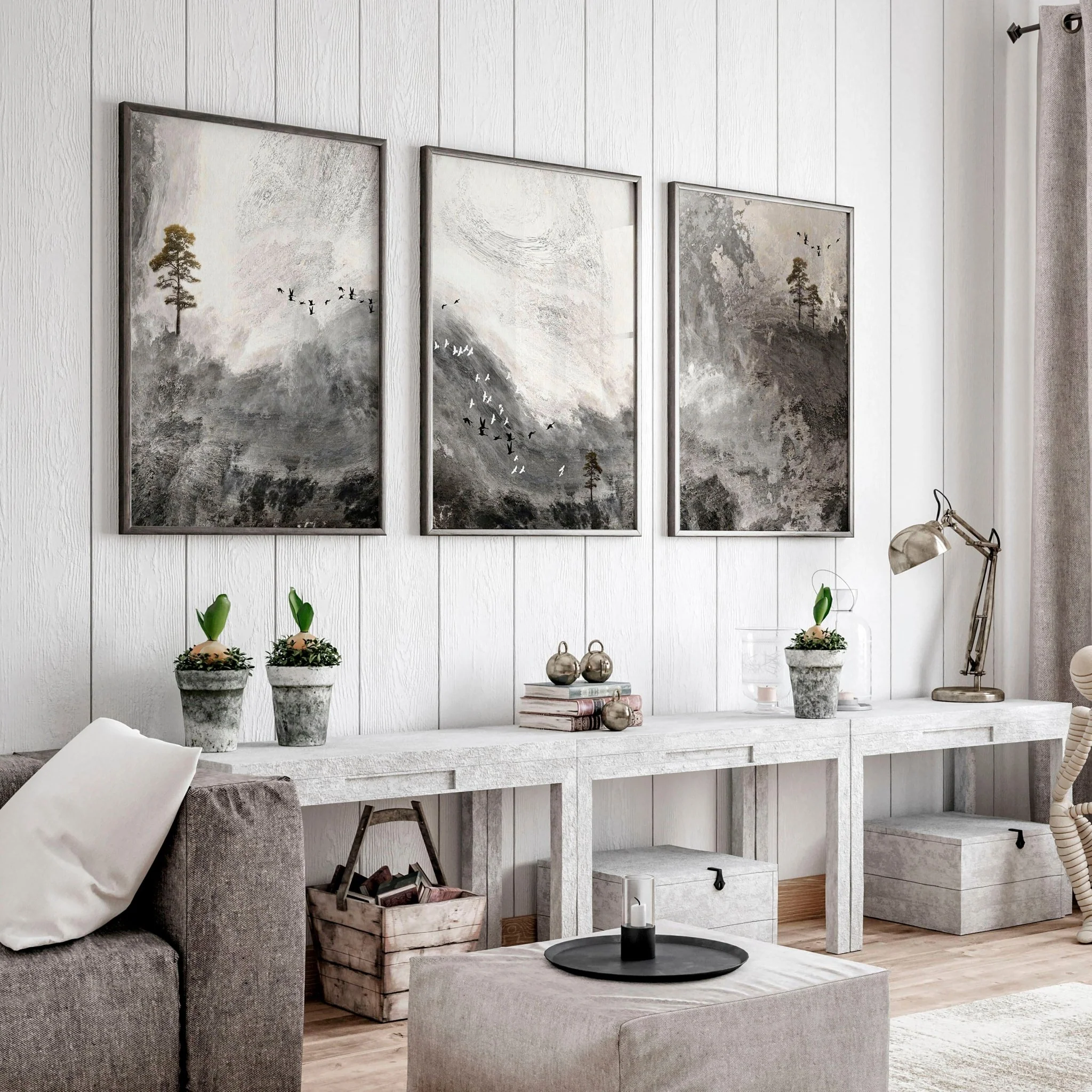Living room art wall | set of 3 Landscape art prints - Image 4