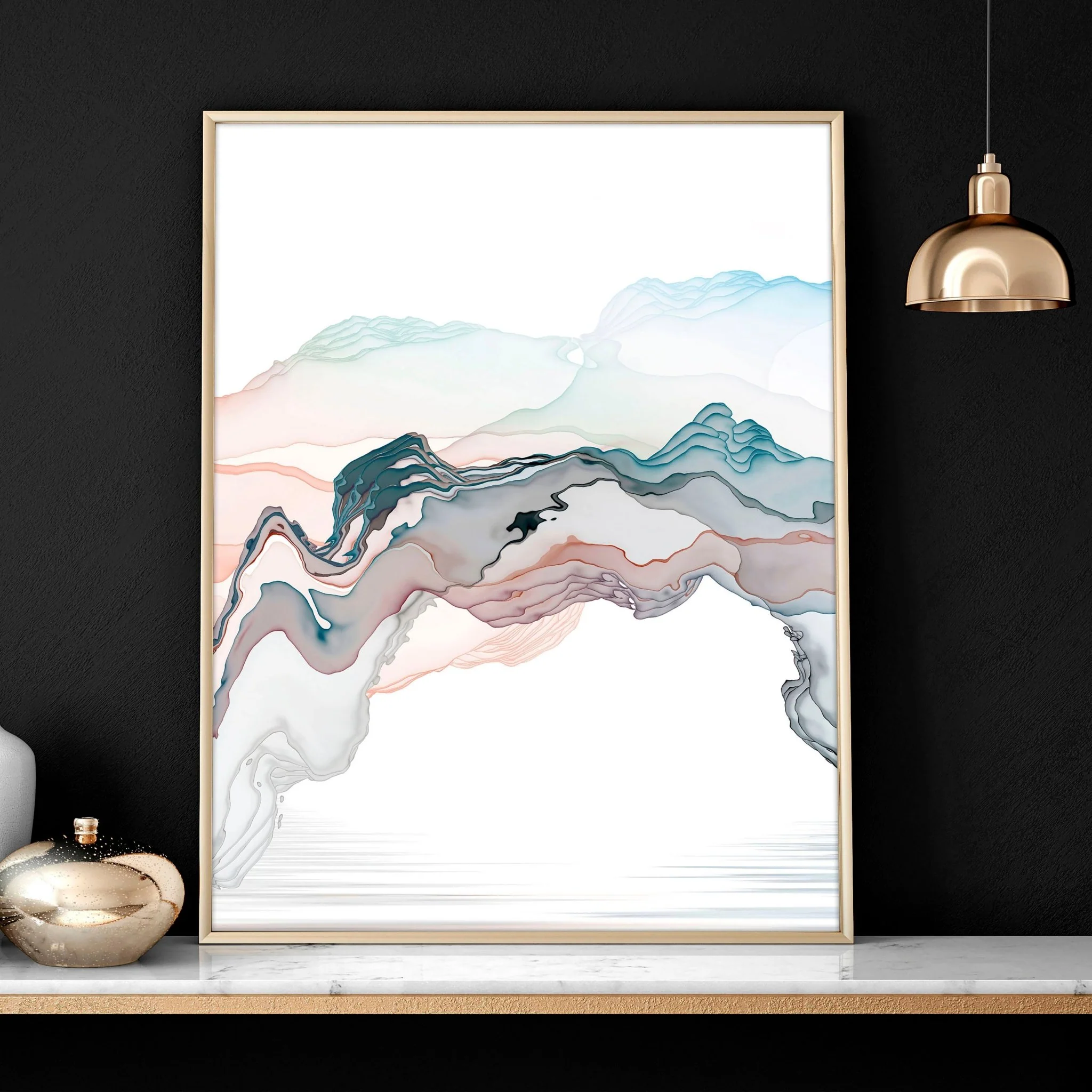 Landscape painting Japan | set of 3 wall art prints for living room - Image 6