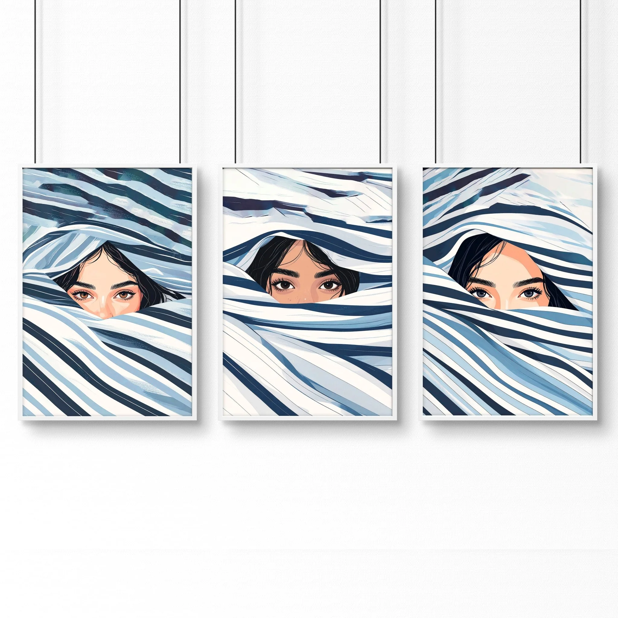 Large Art Prints | Set of 3 Boho Women Wall art Prints - Image 14