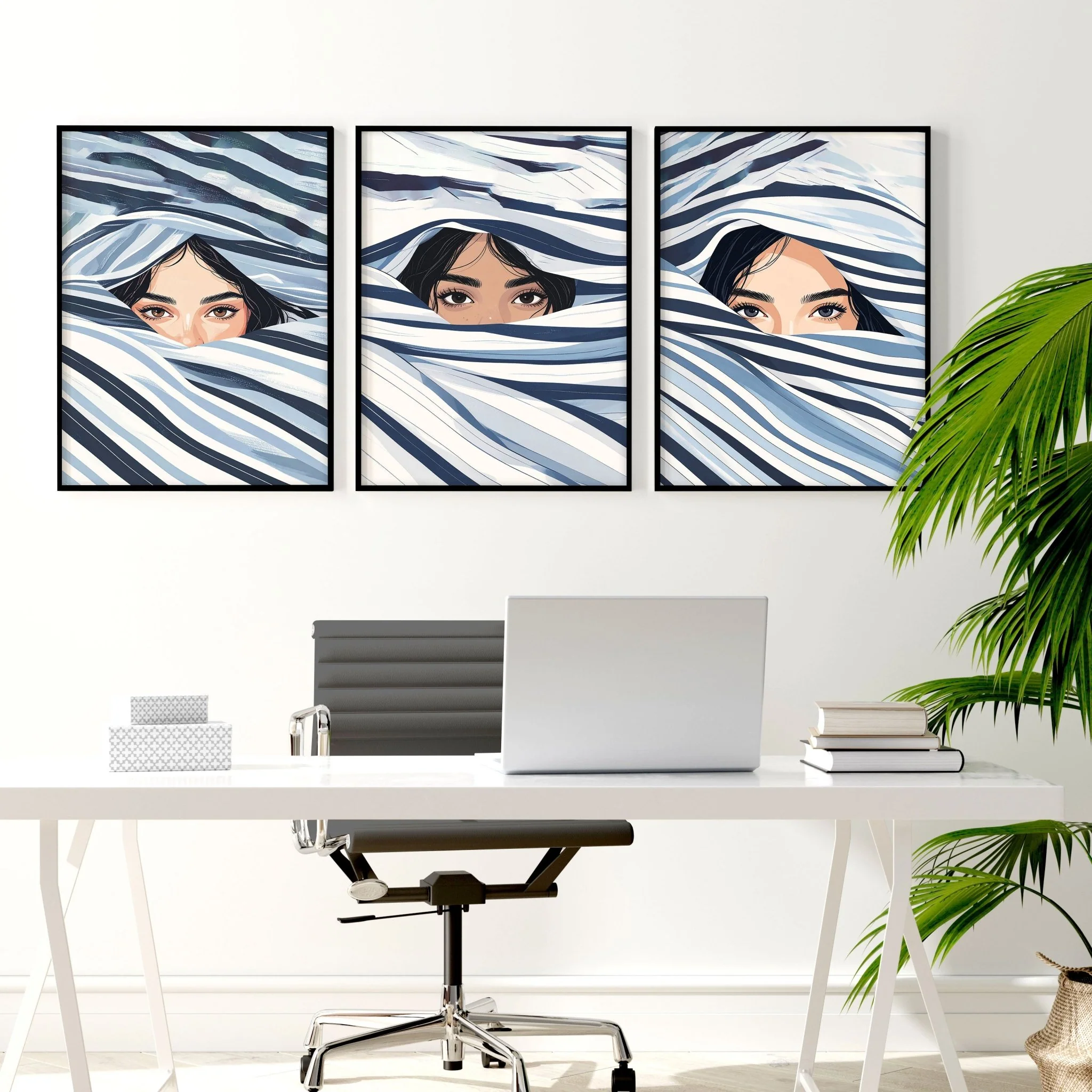 Large Art Prints | Set of 3 Boho Women Wall art Prints - Image 4