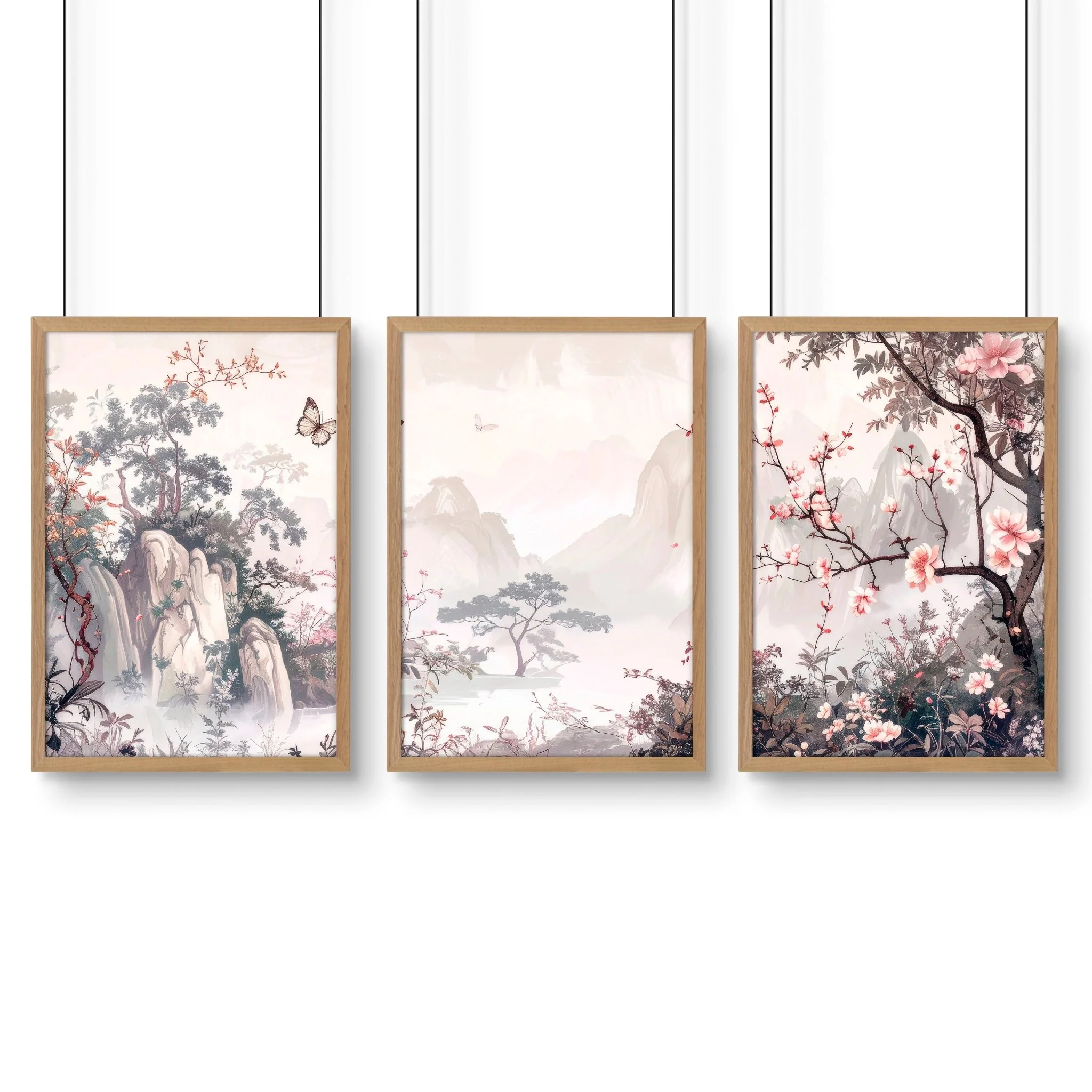 Large Artwork For Walls | Set of 3 Chinoiserie Wall art Prints - Image 15