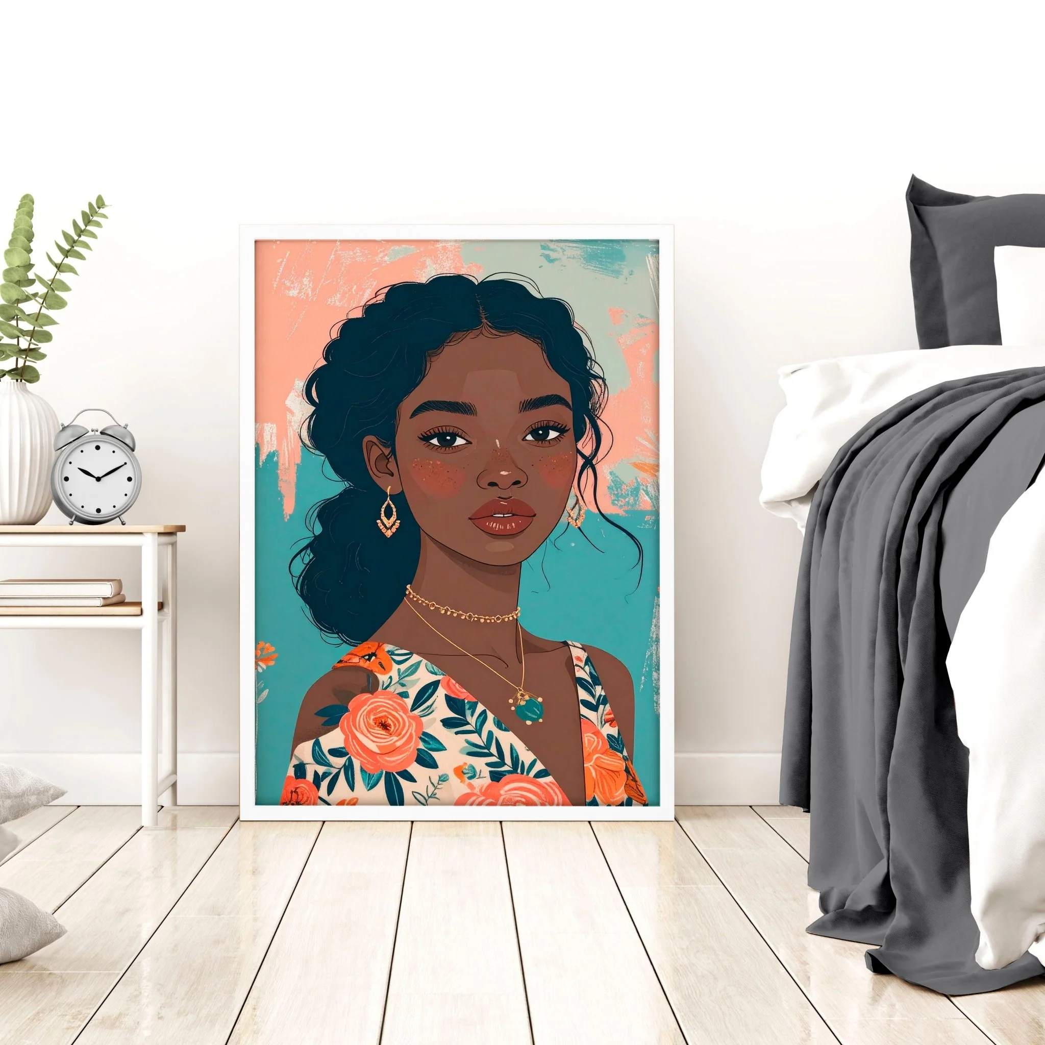 Large Bedroom Wall Art | Set of 3 Boho Women Wall art Prints - Image 6