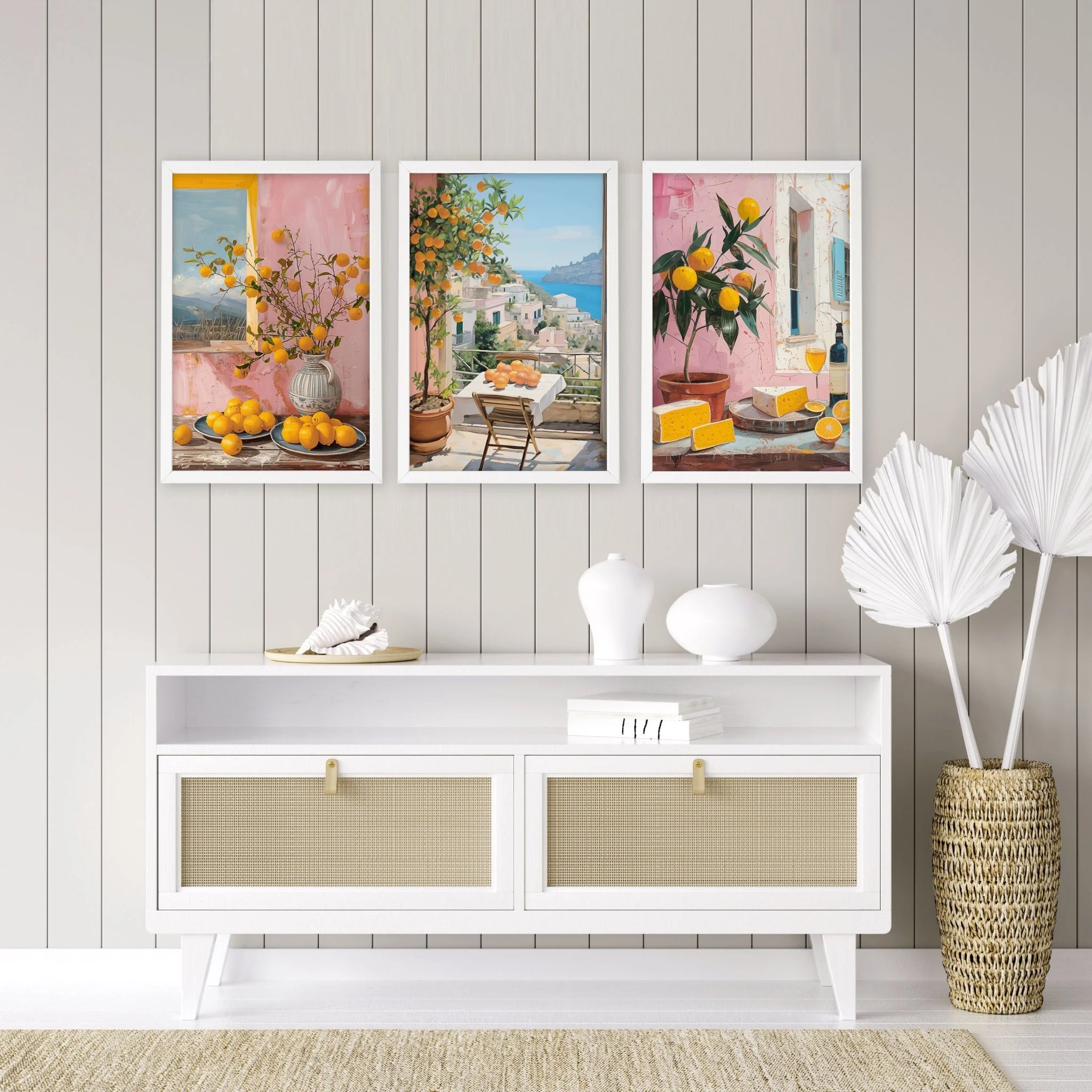 Large Canvas For Living Room | Set of 3 Italian Lifestyle Wall art Prints - Image 5