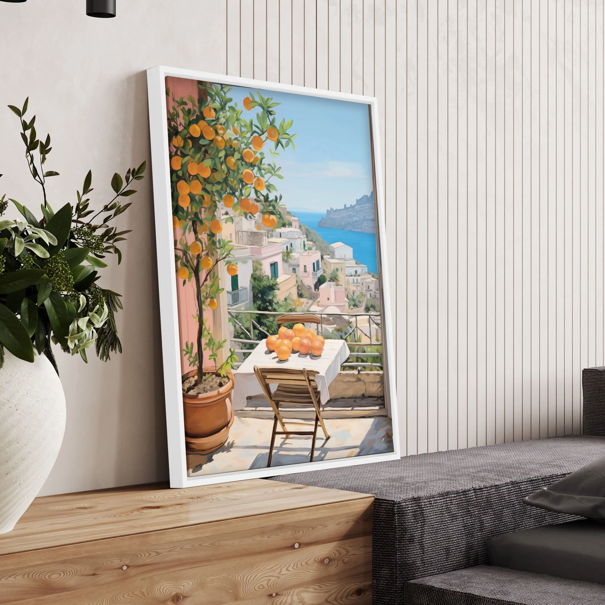 Large Canvas For Living Room | Set of 3 Italian Lifestyle Wall art Prints - Image 8