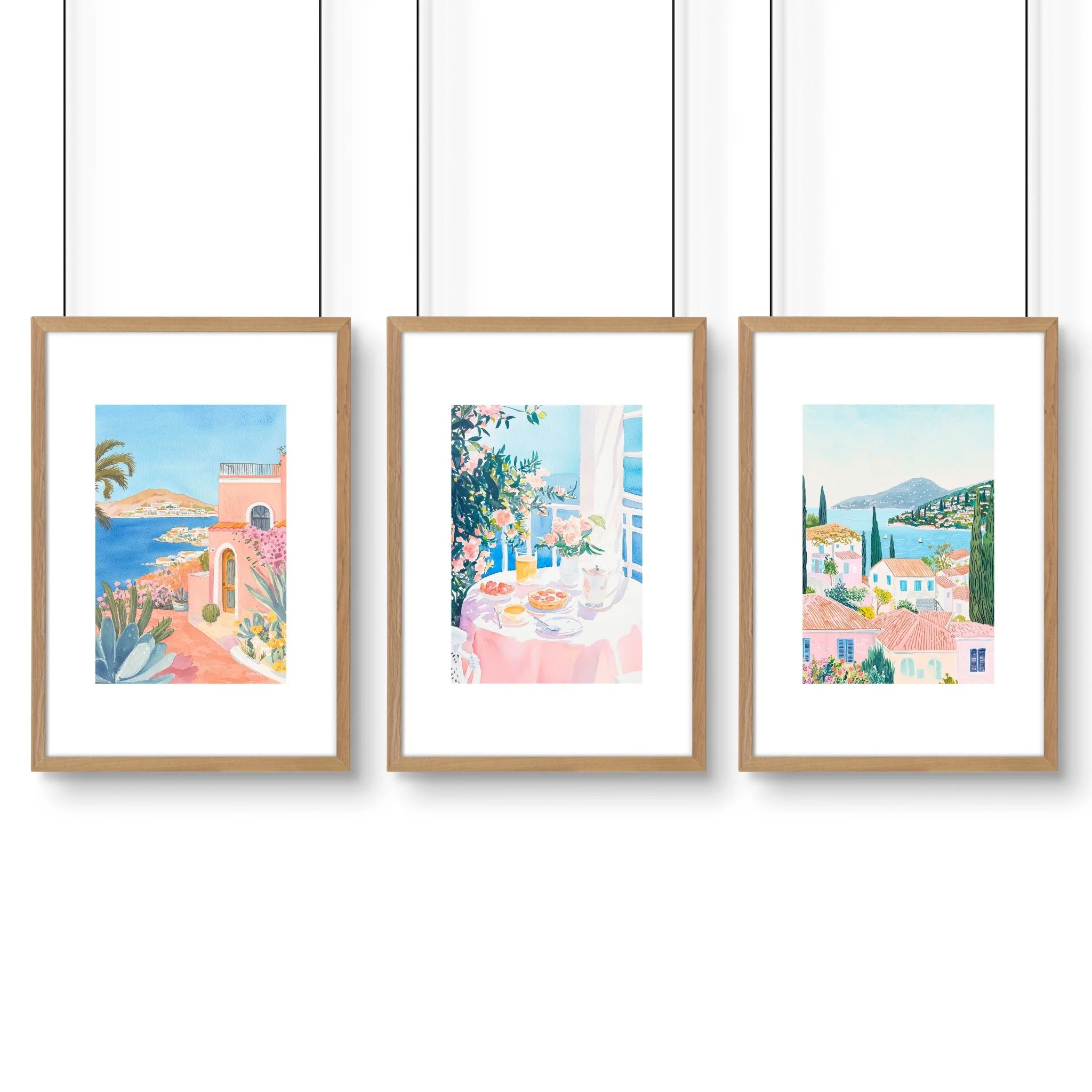 Large Canvas Pictures For Living Room | Set of 3 Beach Decor Wall art Prints - Image 15