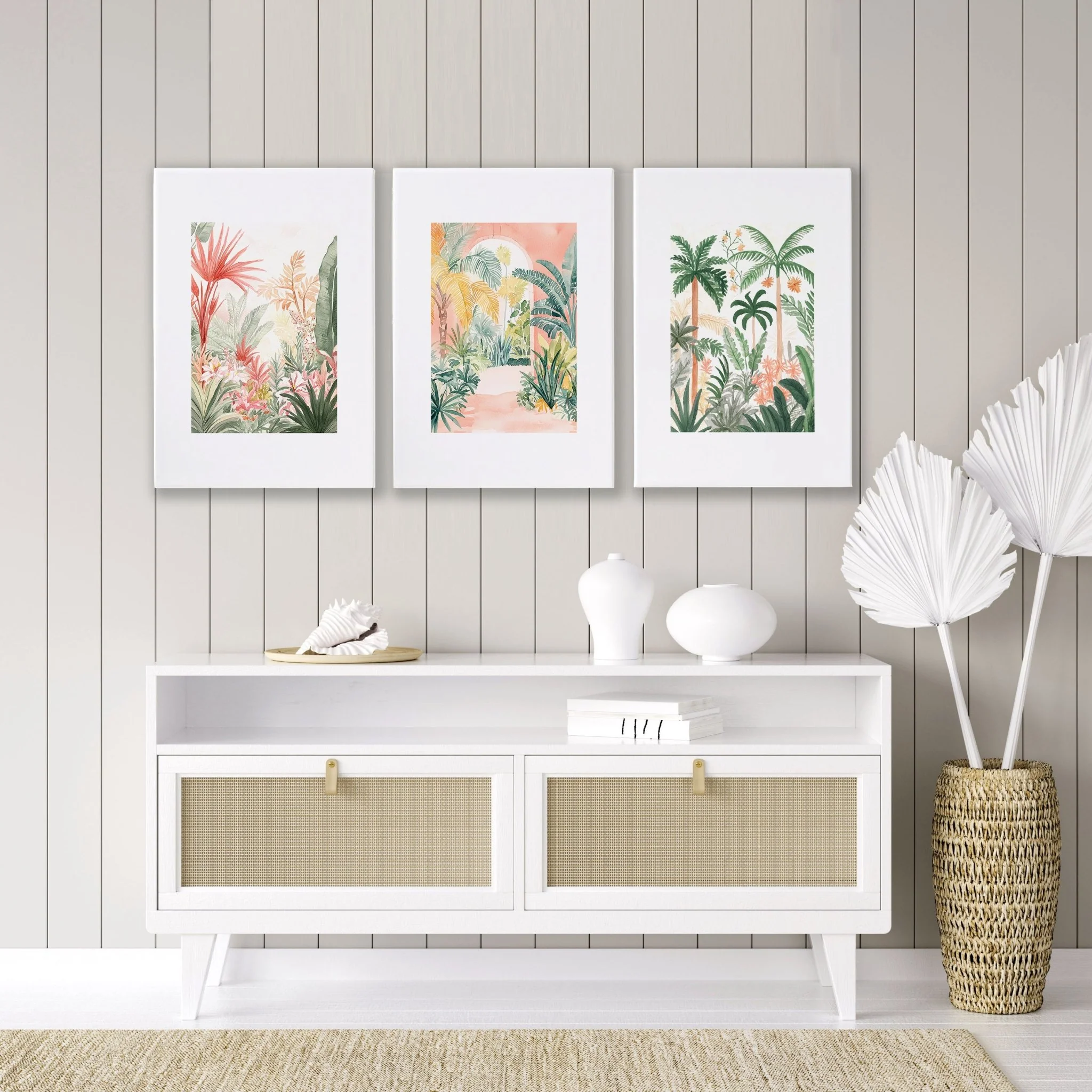 Large Canvas Wall Art For Living Room | Set of 3 Beach Decor Wall art Prints - Image 3