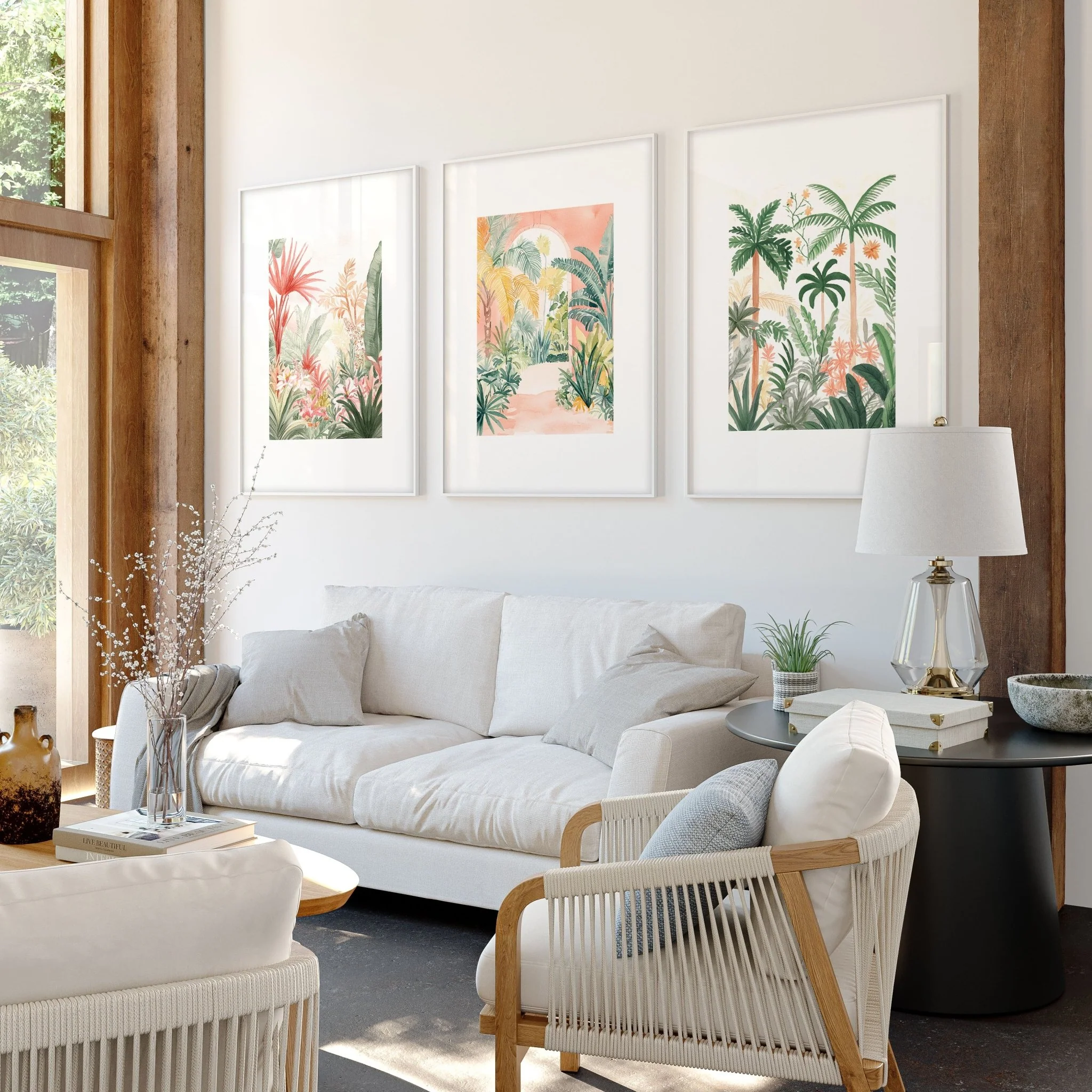 Large Canvas Wall Art For Living Room | Set of 3 Beach Decor Wall art Prints - Image 4