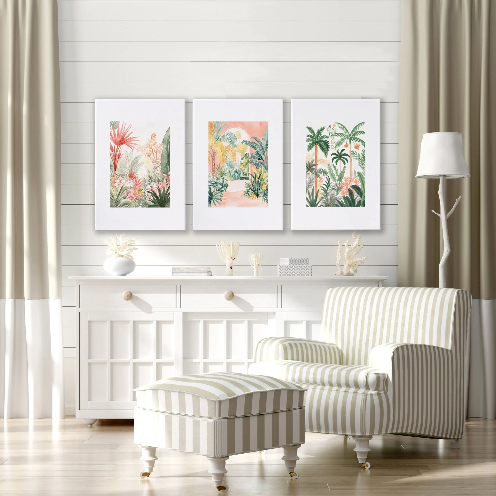 Large Canvas Wall Art For Living Room | Set of 3 Beach Decor Wall art Prints - Image 6