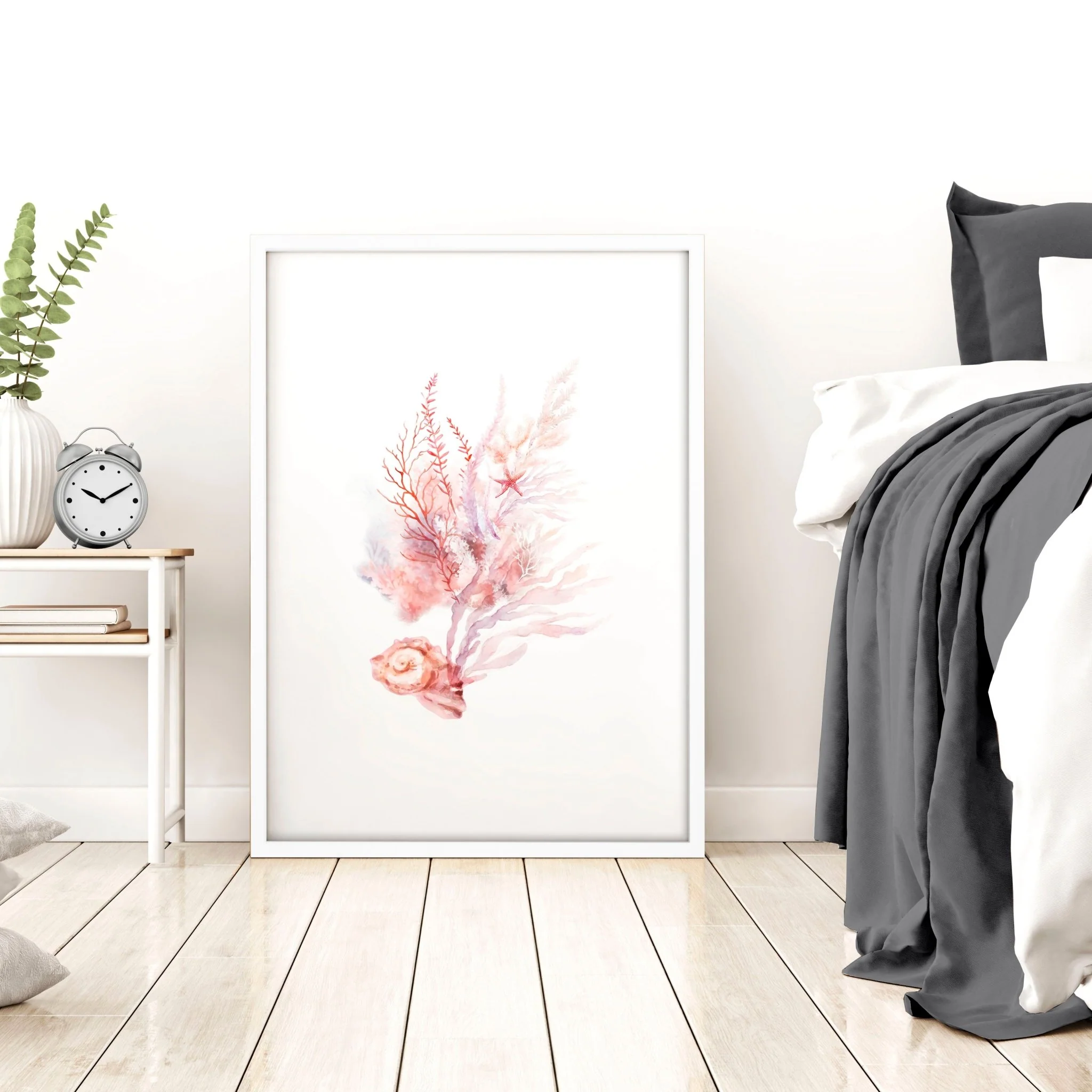 Large Coastal Wall Art | Set of 3 Seashells Wall art Prints - Image 8