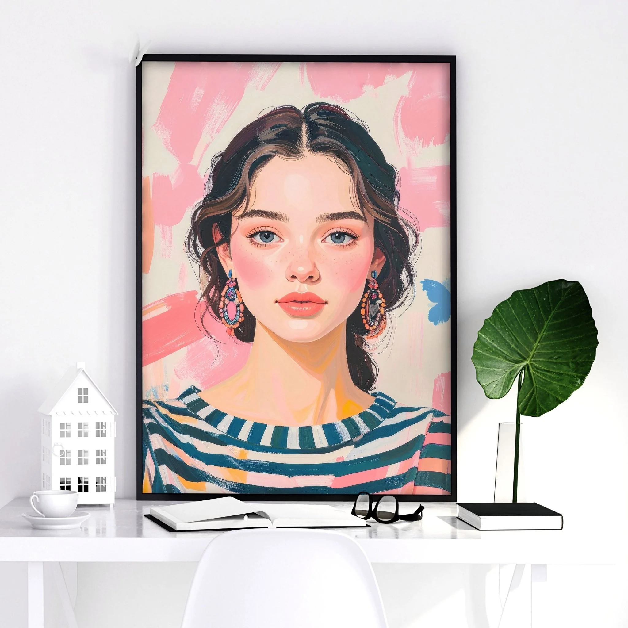 Large Framed Pictures | Set of 3 Boho Women Wall art Prints - Image 12
