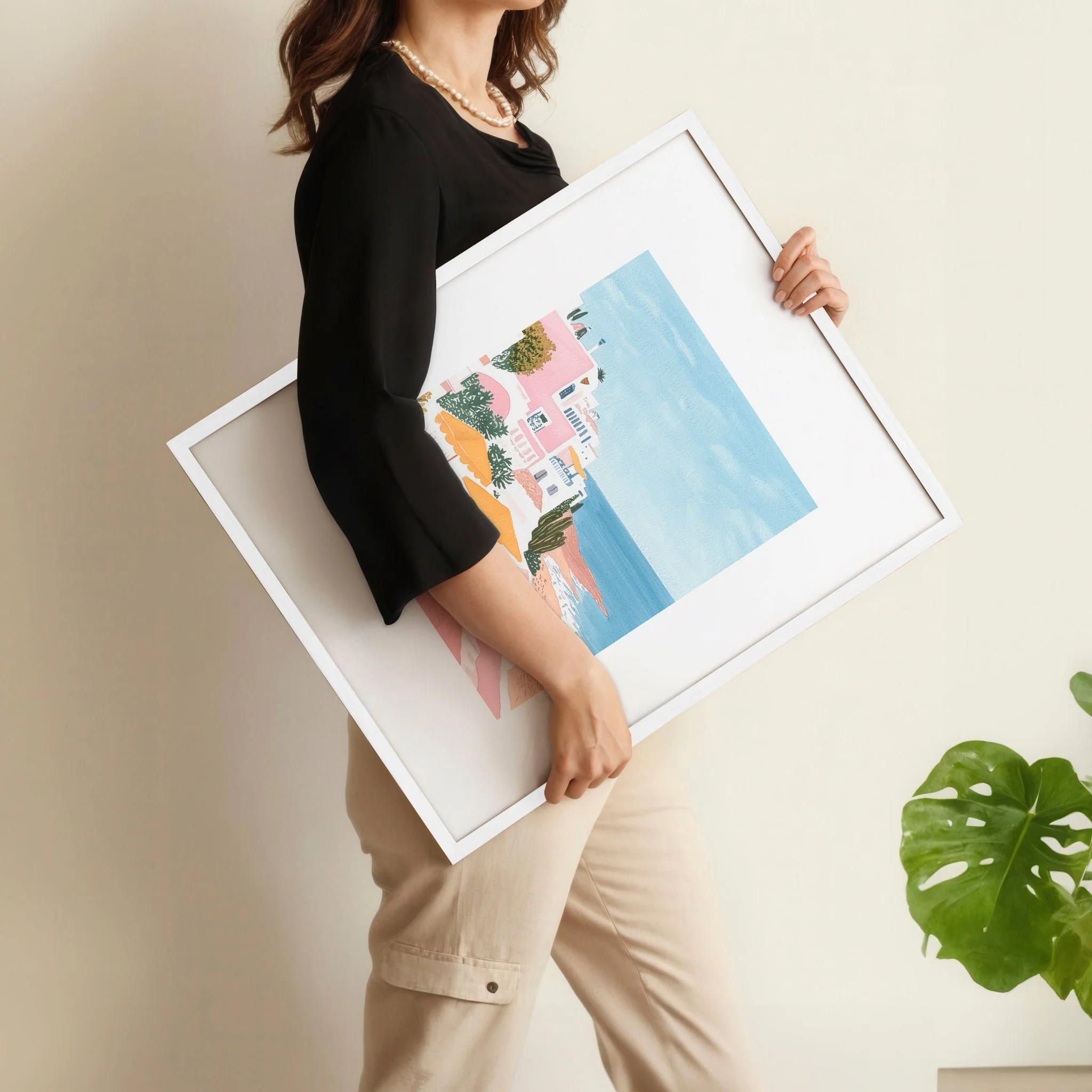 Large Framed Wall Art | Set of 3 Beach Decor Wall art Prints - Image 4