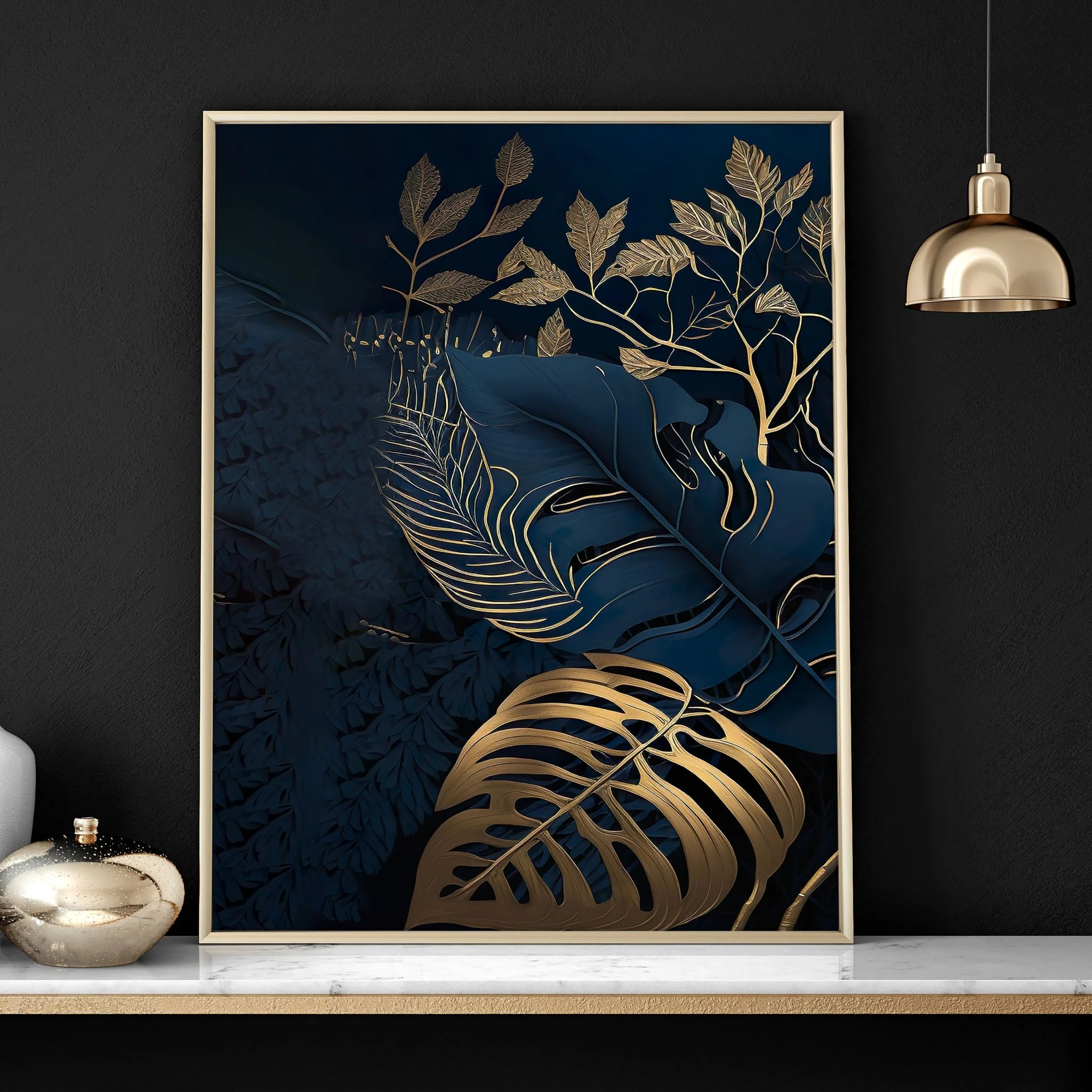 Large Framed Wall Pictures For Living Room | Set of 3 wall art prints - Image 6