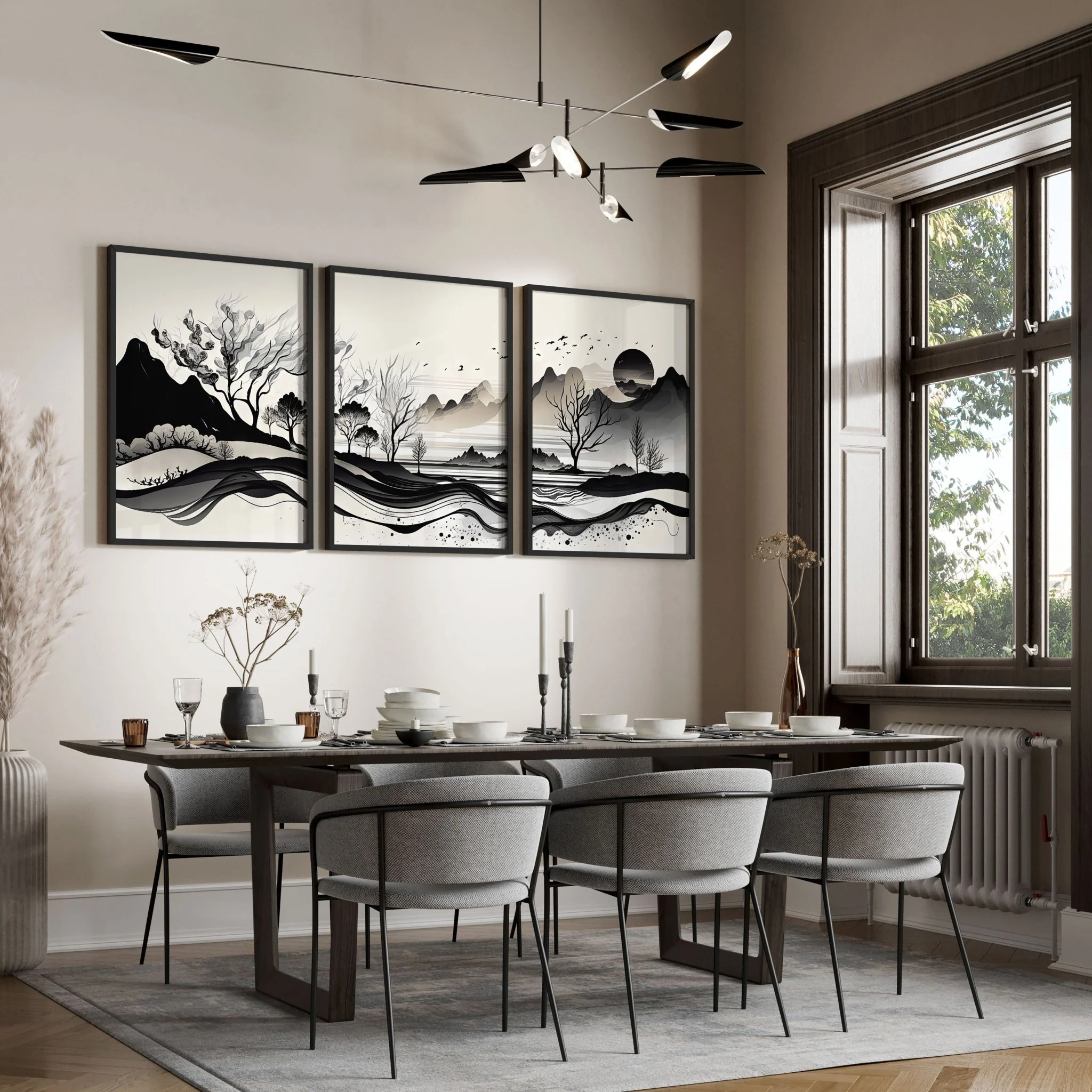 Large Living Room Pictures | Set of 3 wall art prints - Image 6