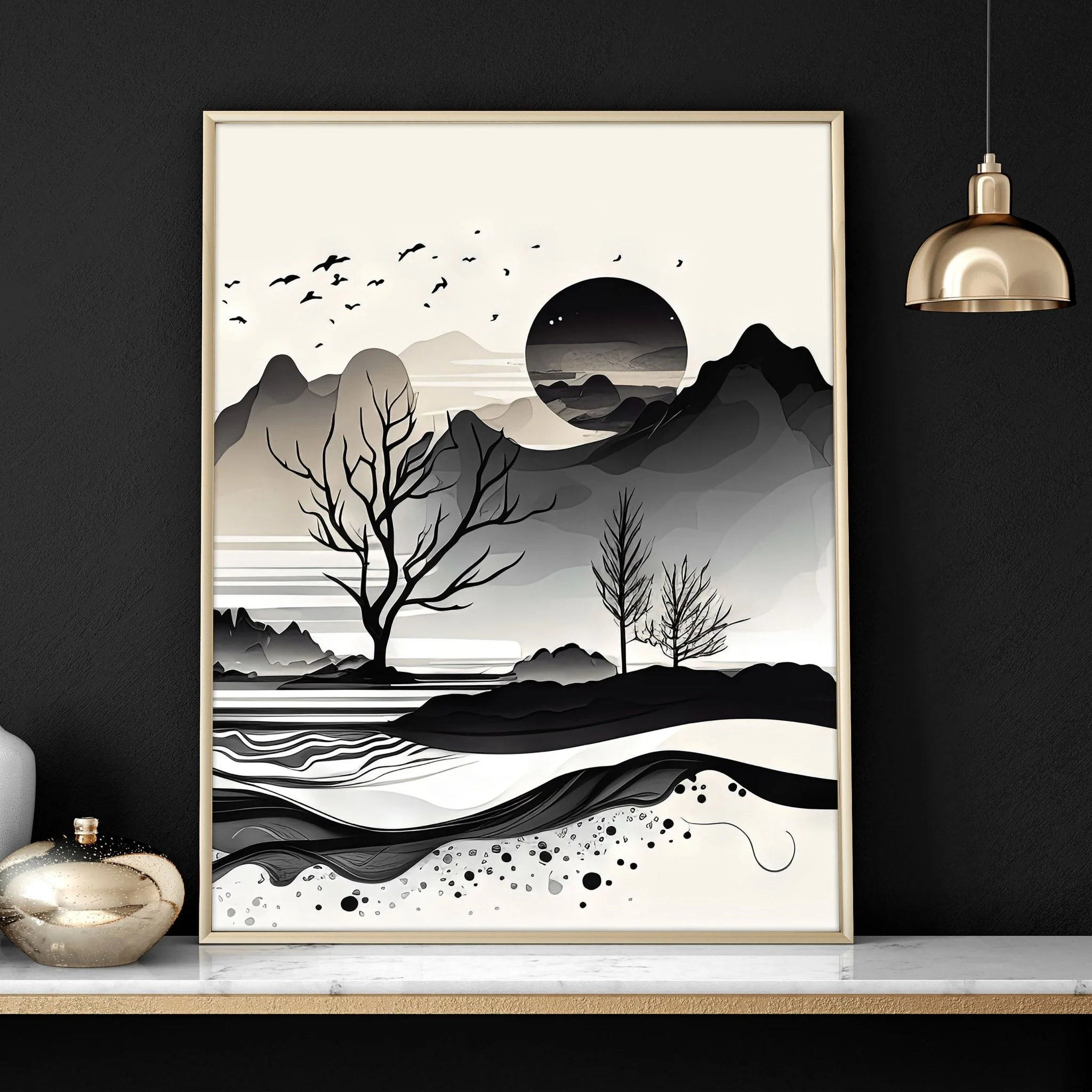 Large Living Room Pictures | Set of 3 wall art prints - Image 9