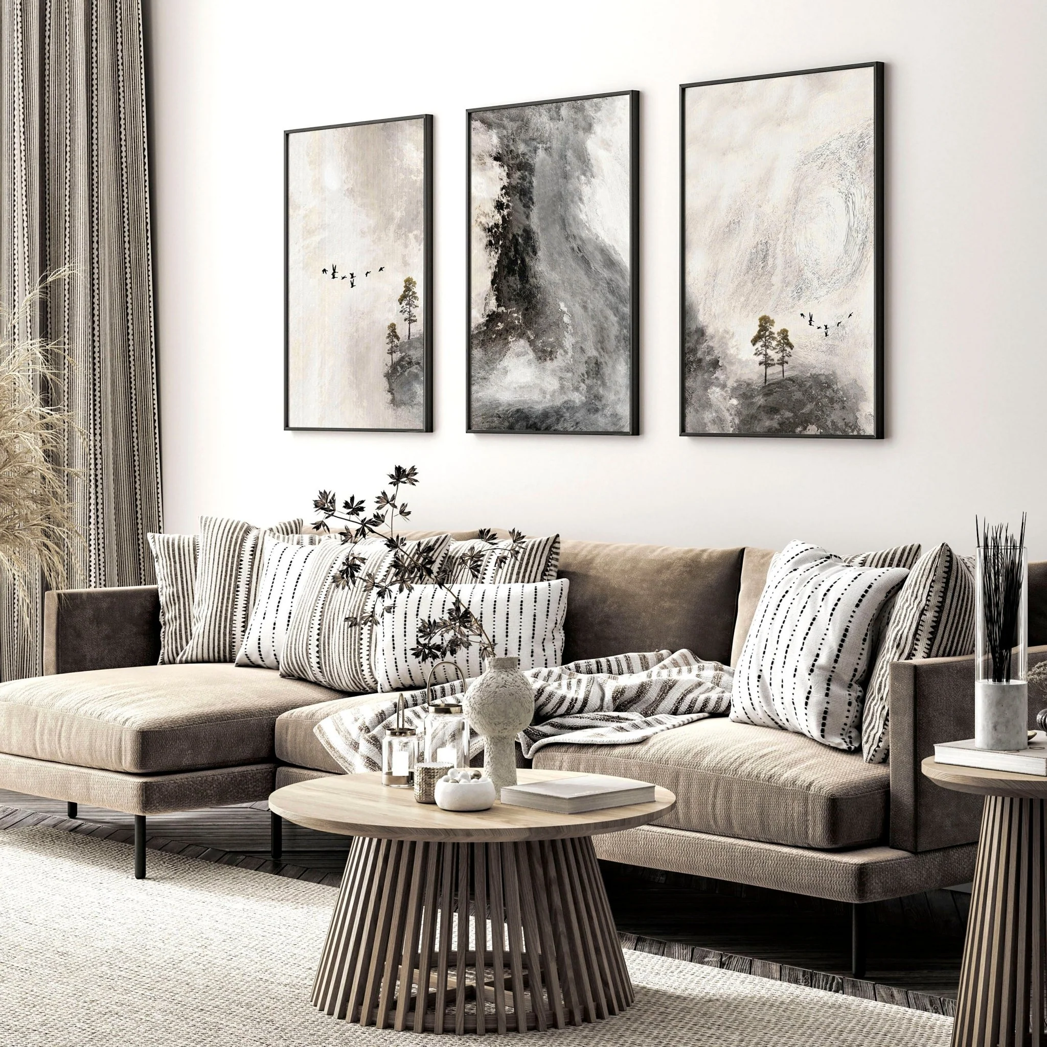 Large living room wall art | set of 3 wall art prints - Image 7