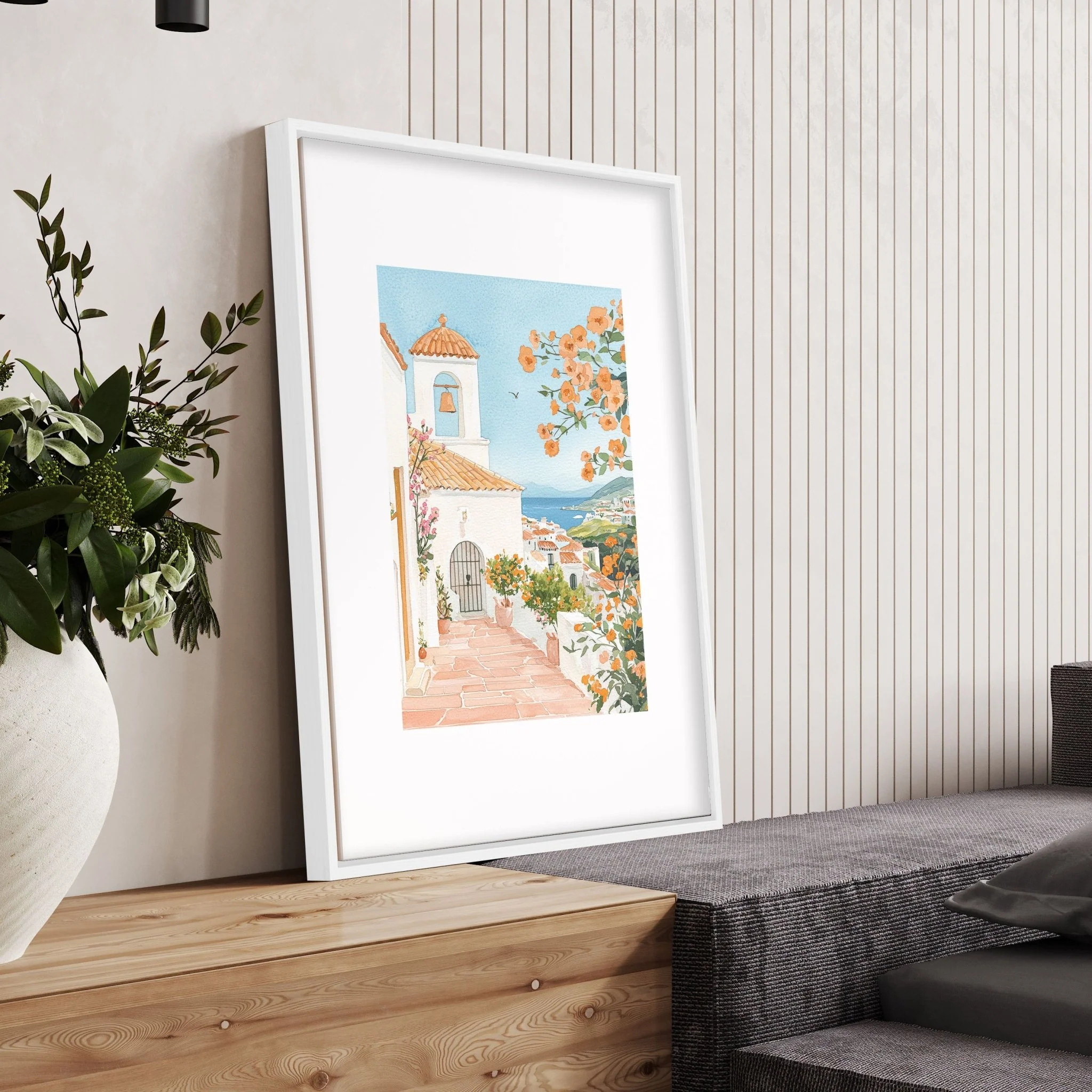Large Modern Pictures For Living Room | Set of 3 Beach Decor Wall art Prints - Image 11