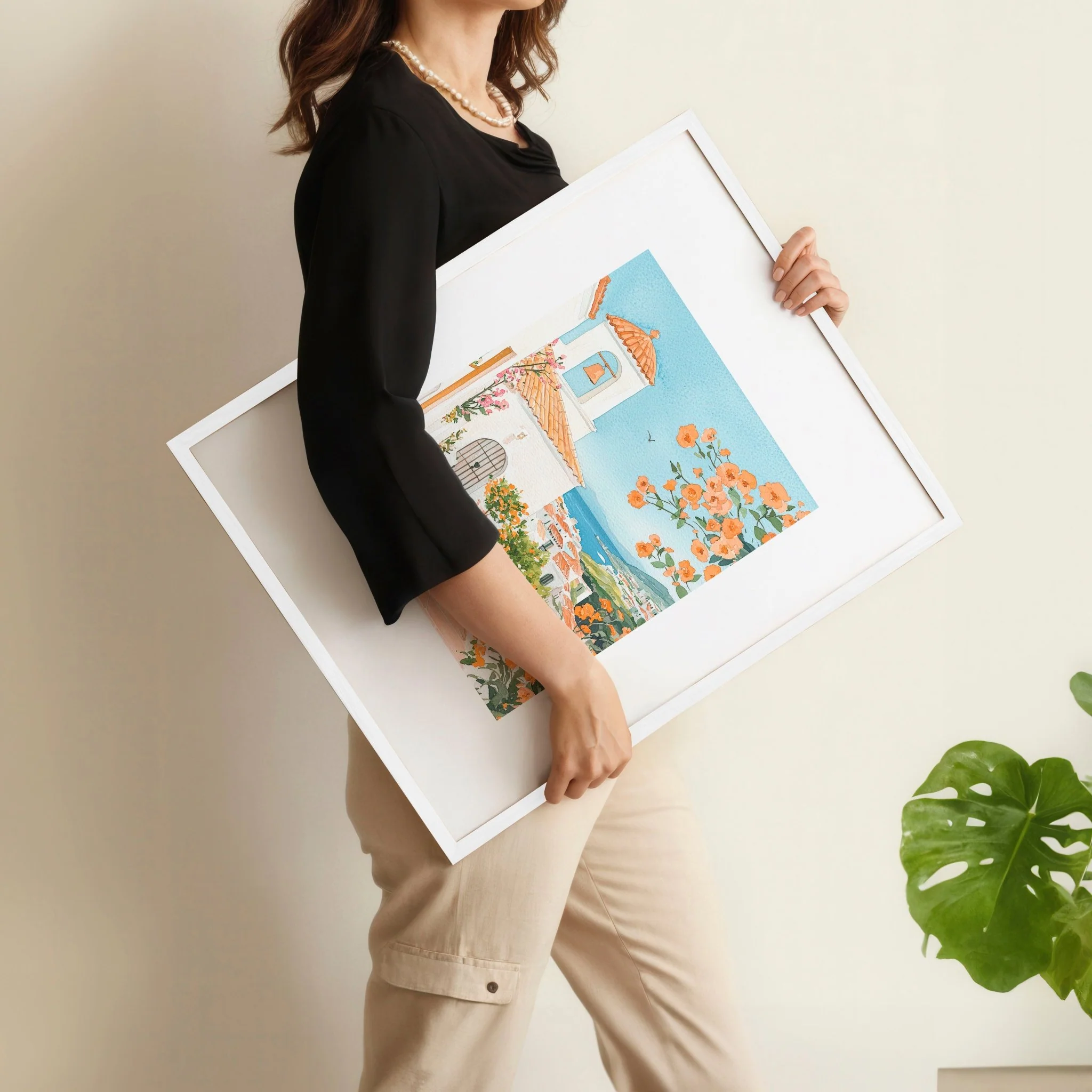 Large Modern Pictures For Living Room | Set of 3 Beach Decor Wall art Prints - Image 12