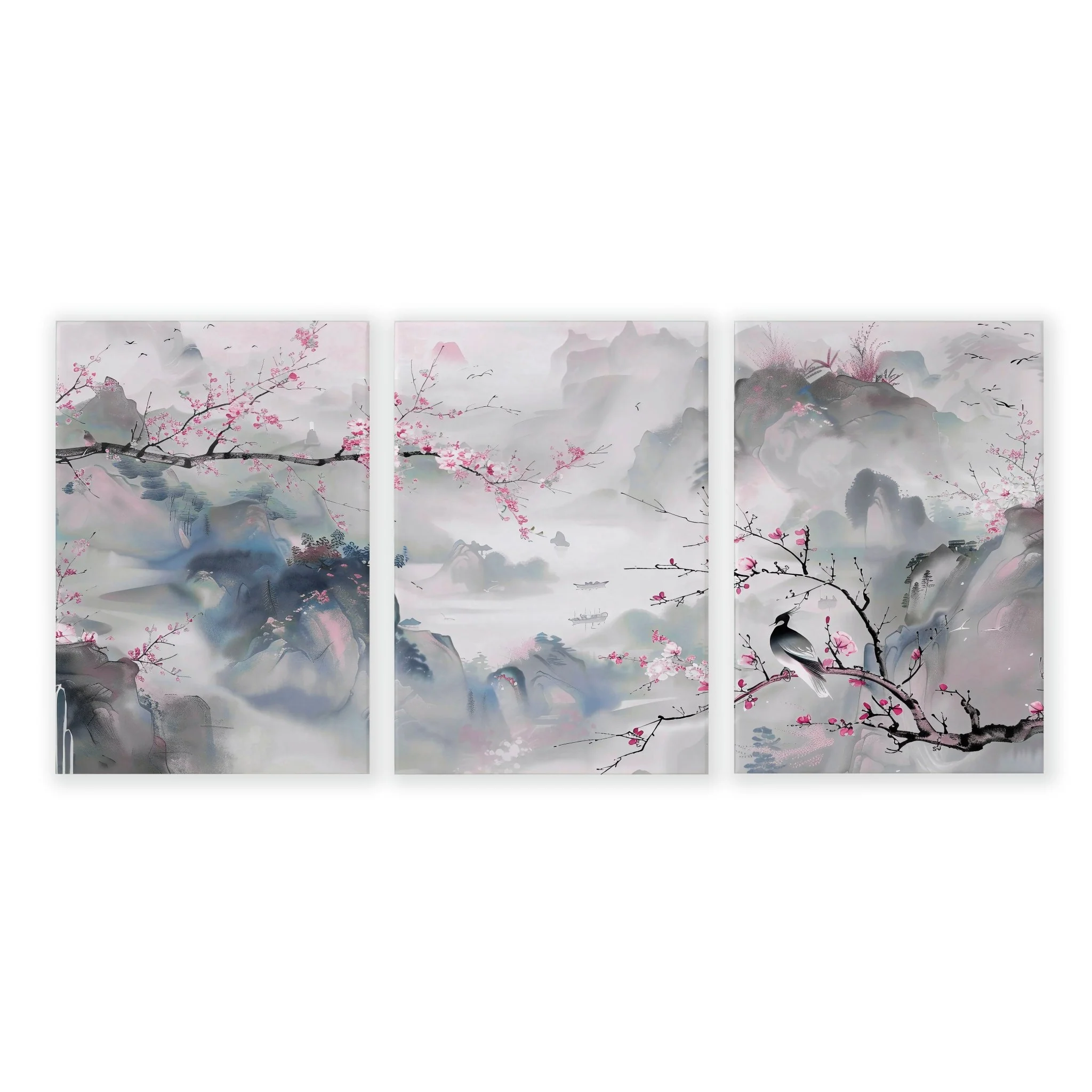 Large Modern Wall Art | Set of 3 Chinoiserie Wall art Prints - Image 15