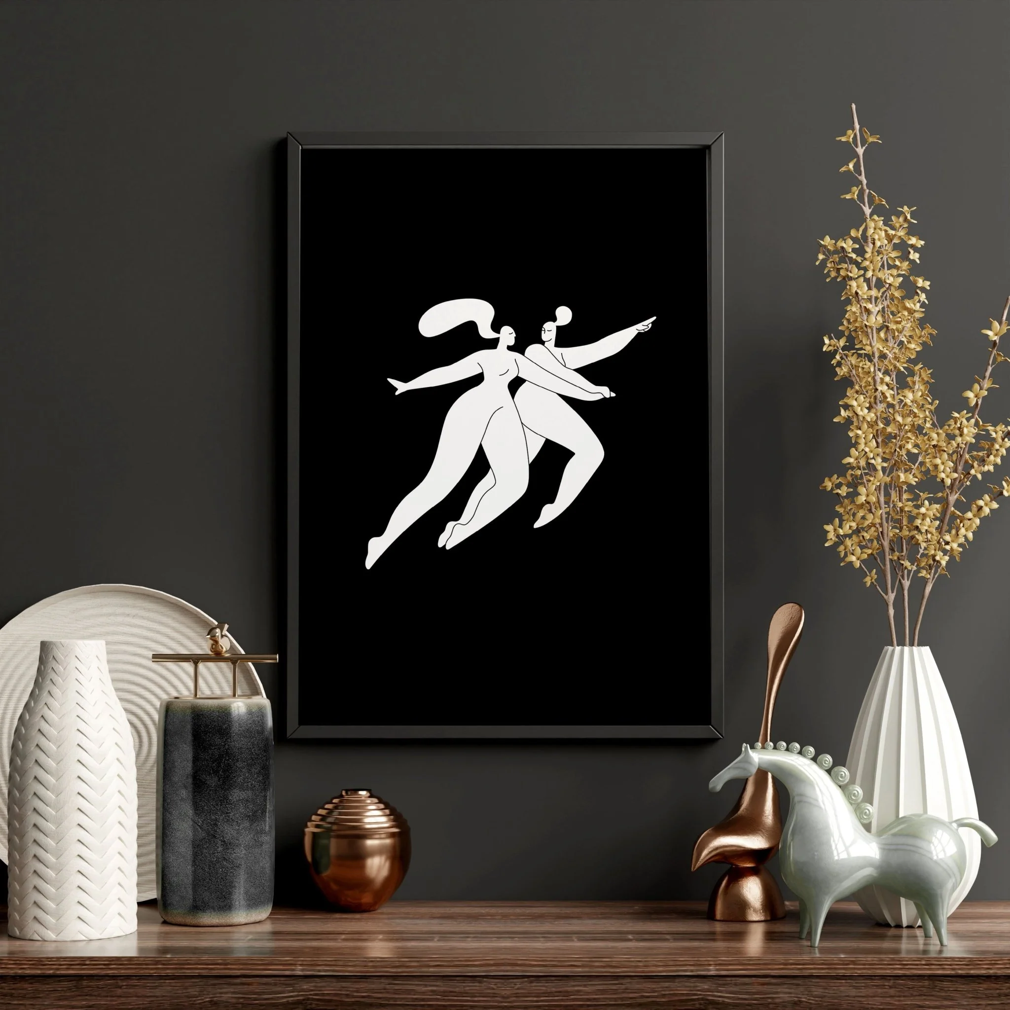 Large Paintings For Living Room | Set of 3 Boho Women Wall art Prints - Image 10