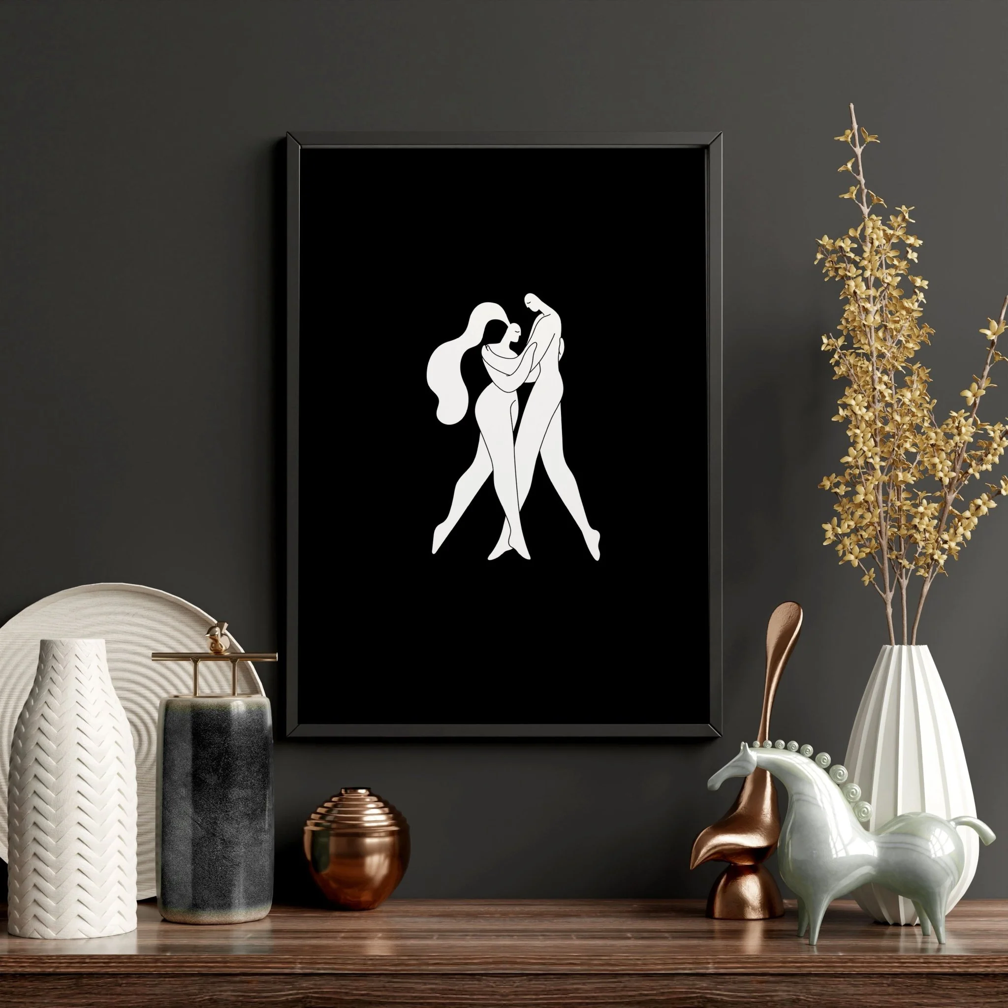 Large Paintings For Living Room | Set of 3 Boho Women Wall art Prints - Image 11